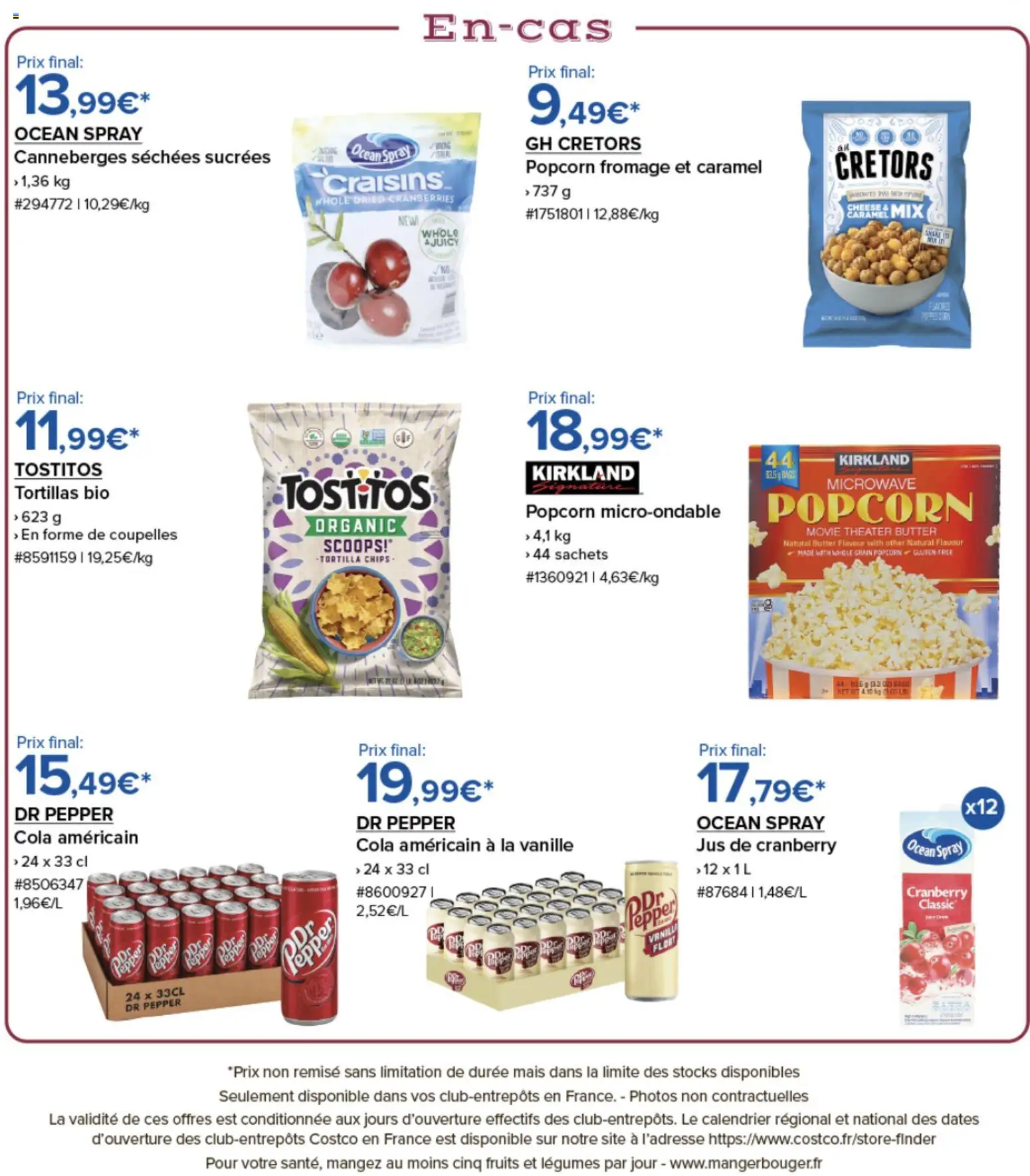 {H1} | Page: 4 | Produits: Popcorn, Calendrier, Fromage, Chips