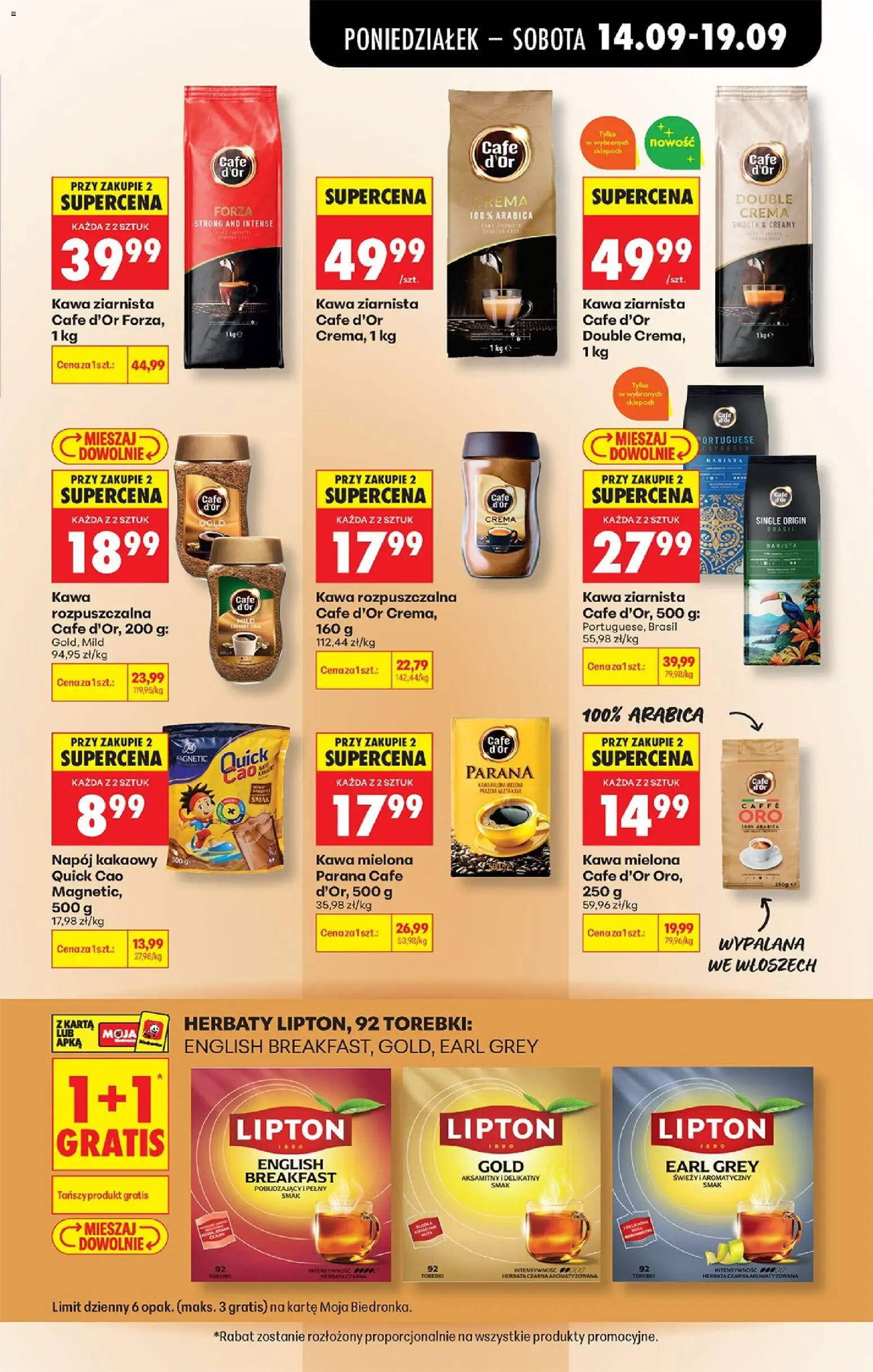 Biedronka Polsko leták od 14.09.2026 | Strana: 71 | Produkty: Crema