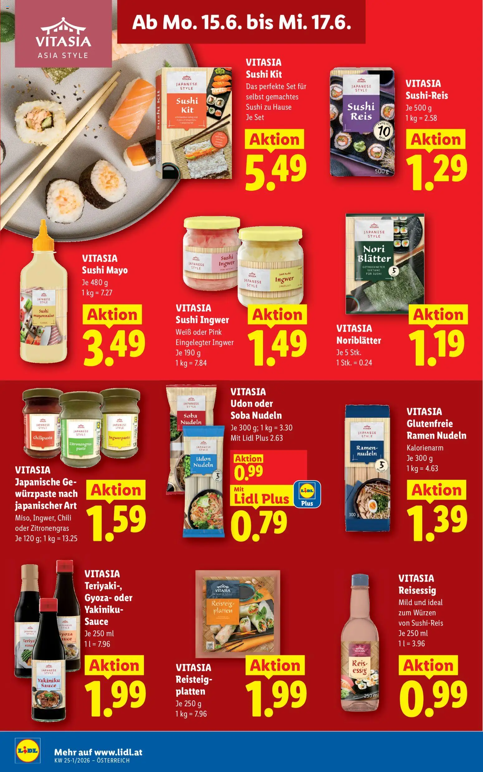 Lidl Flugblatt - Eisenstadt, Ebenfurth, Mattersburg gültig ab 11.06.2026 | Seite: 45 | Produkte: Mayonnaise, Chili, Reis, Nudeln
