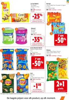 Colruyt folder / publicité - Voorbeeld van een folder van Colruyt, geldig van 17/06/2026 | Pagina: 15 | Producten: Chips, Monster, Melk, Chocolade
