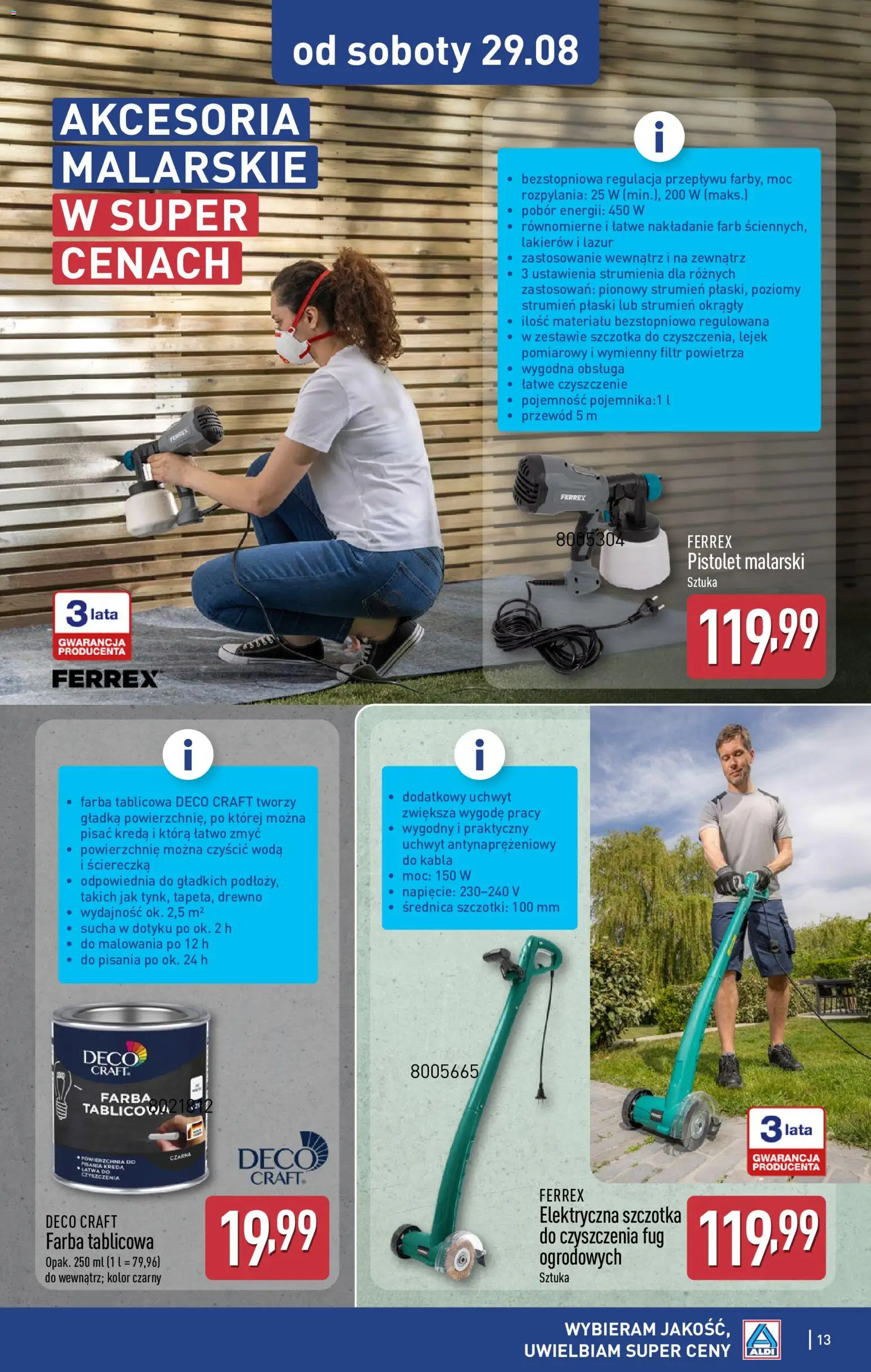 Aldi Polsko leták - Ostatnie sztuki w wybranych sklepach od 26.08.2026 | Strana: 13