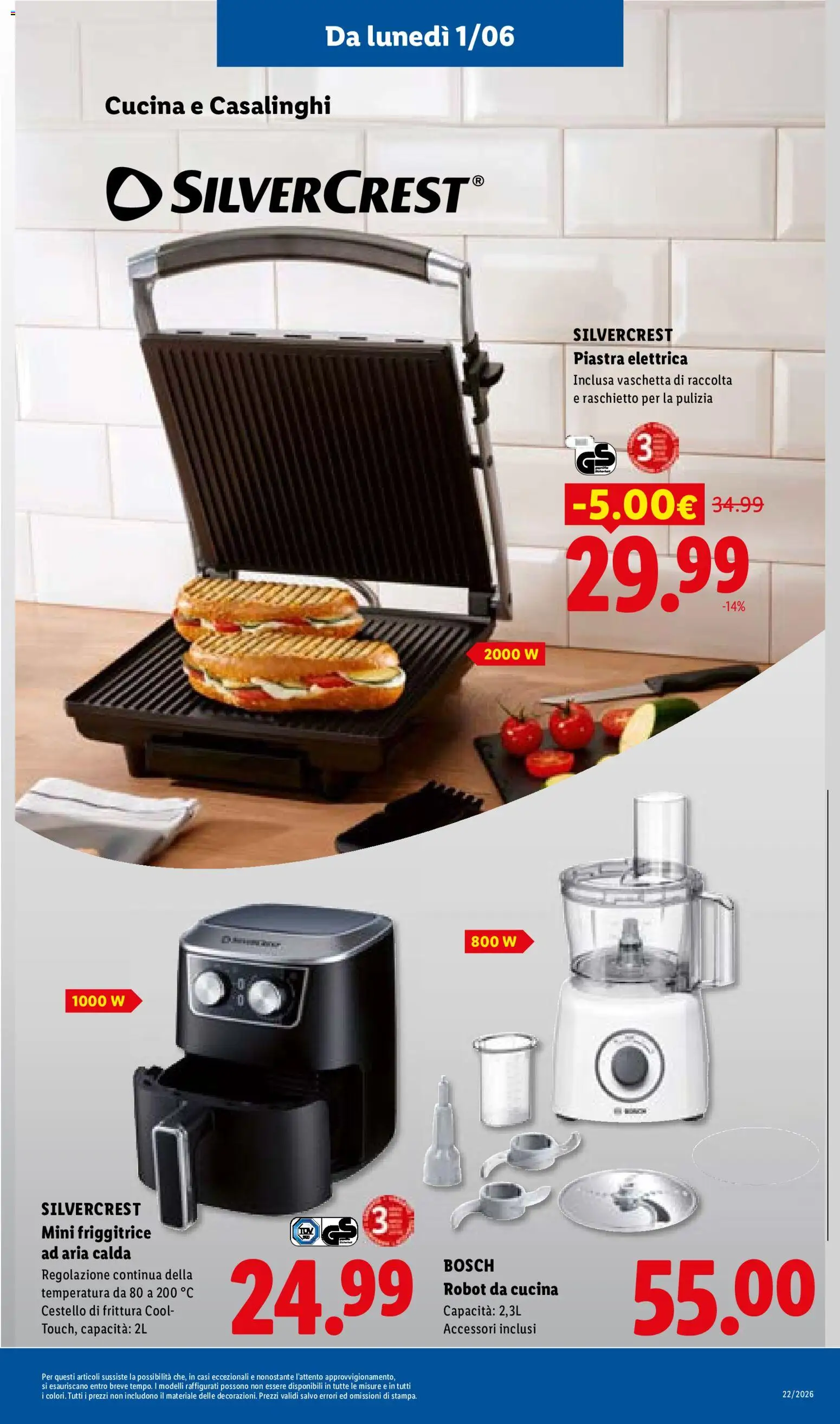 Volantino Lidl del 28.05.2026 | Pagina: 39 | Prodotti: Friggitrice ad aria, Robot, Friggitrice, Robot da cucina