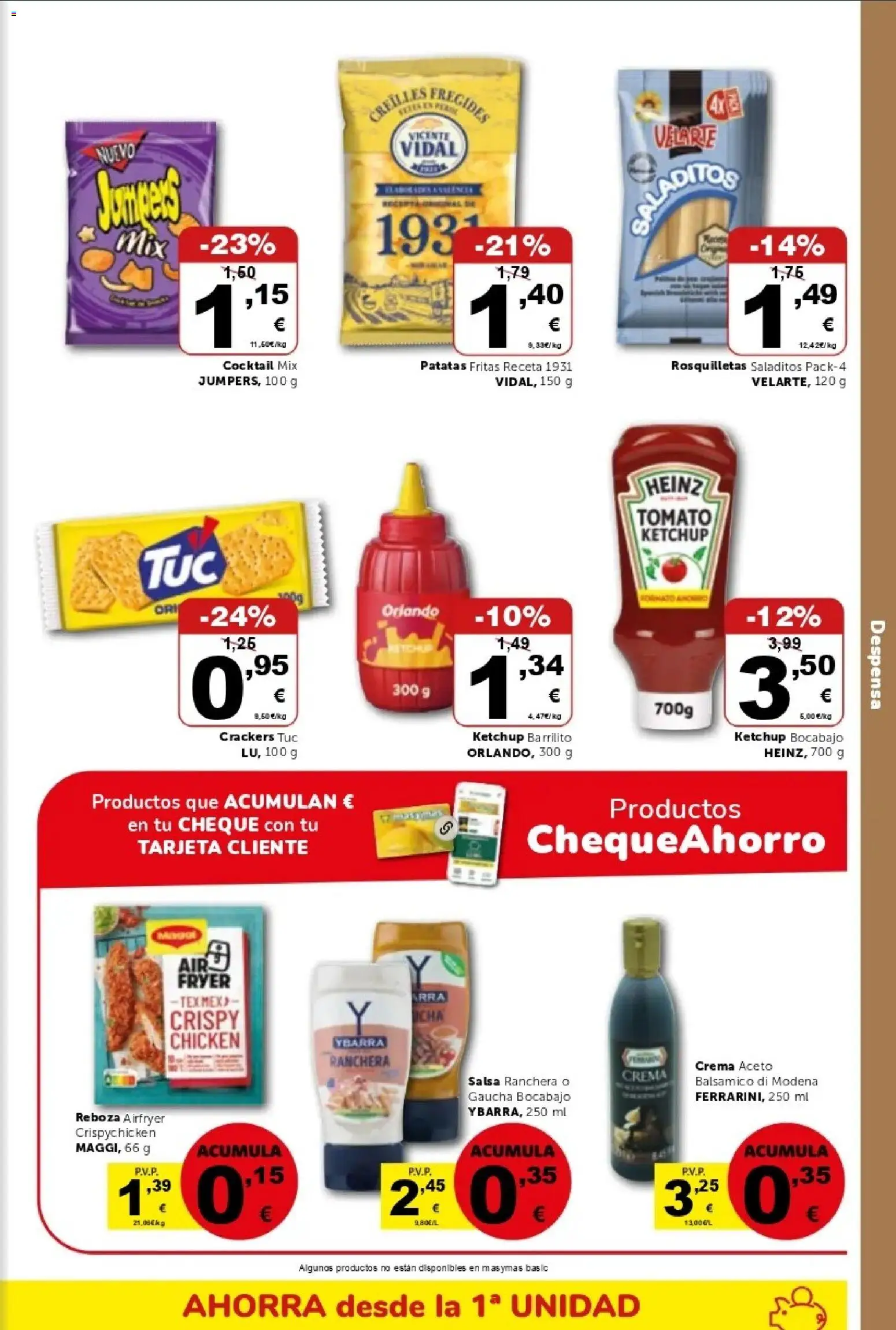 Masymas folleto │ válido desde el 16/10/2026 | Página: 13 | Productos: Kétchup, Crema, Patatas, Patatas fritas