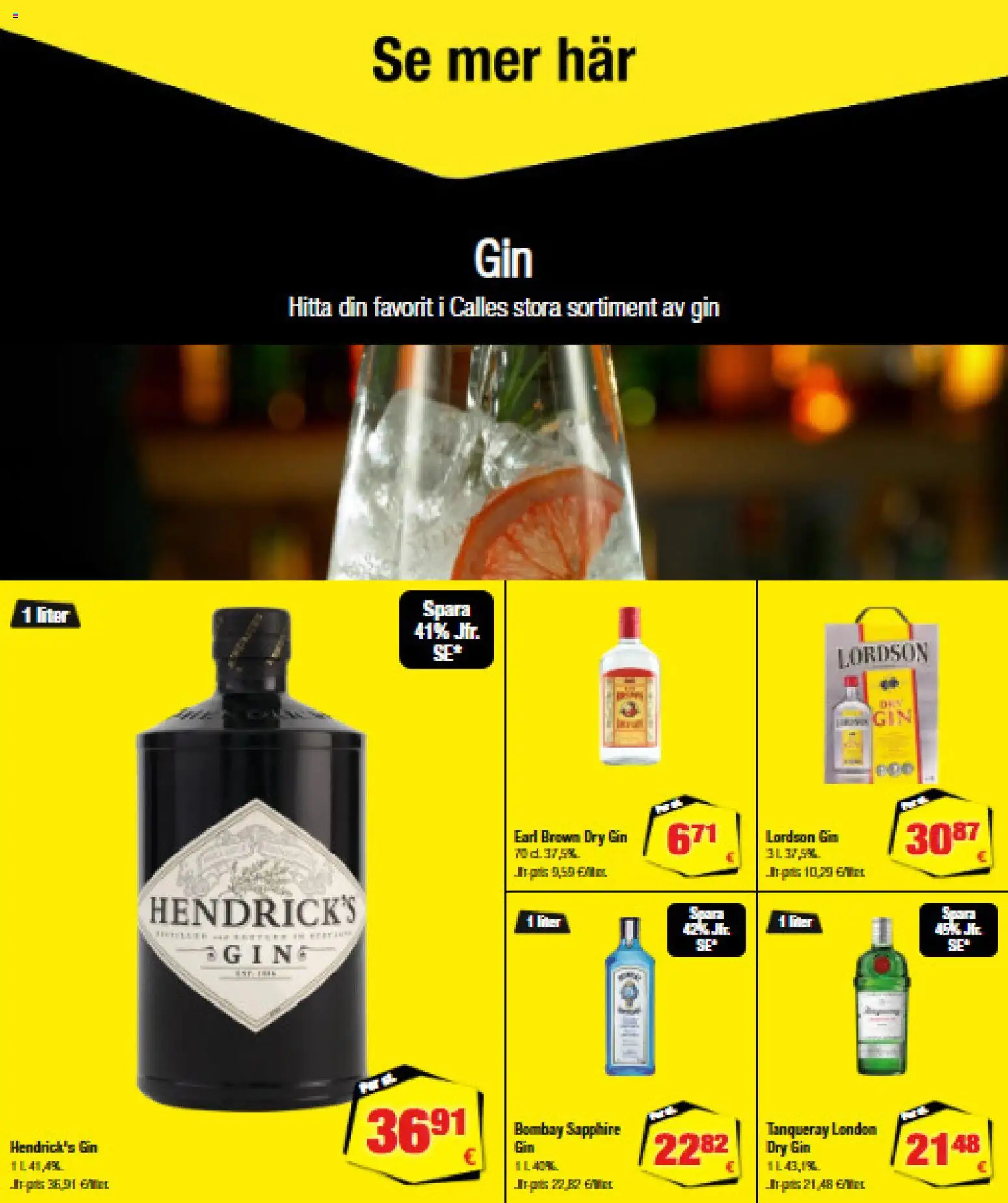 Calle tilbudsavis – gyldig fra 19/08/2026 | Side: 7 | Produkter: Gin