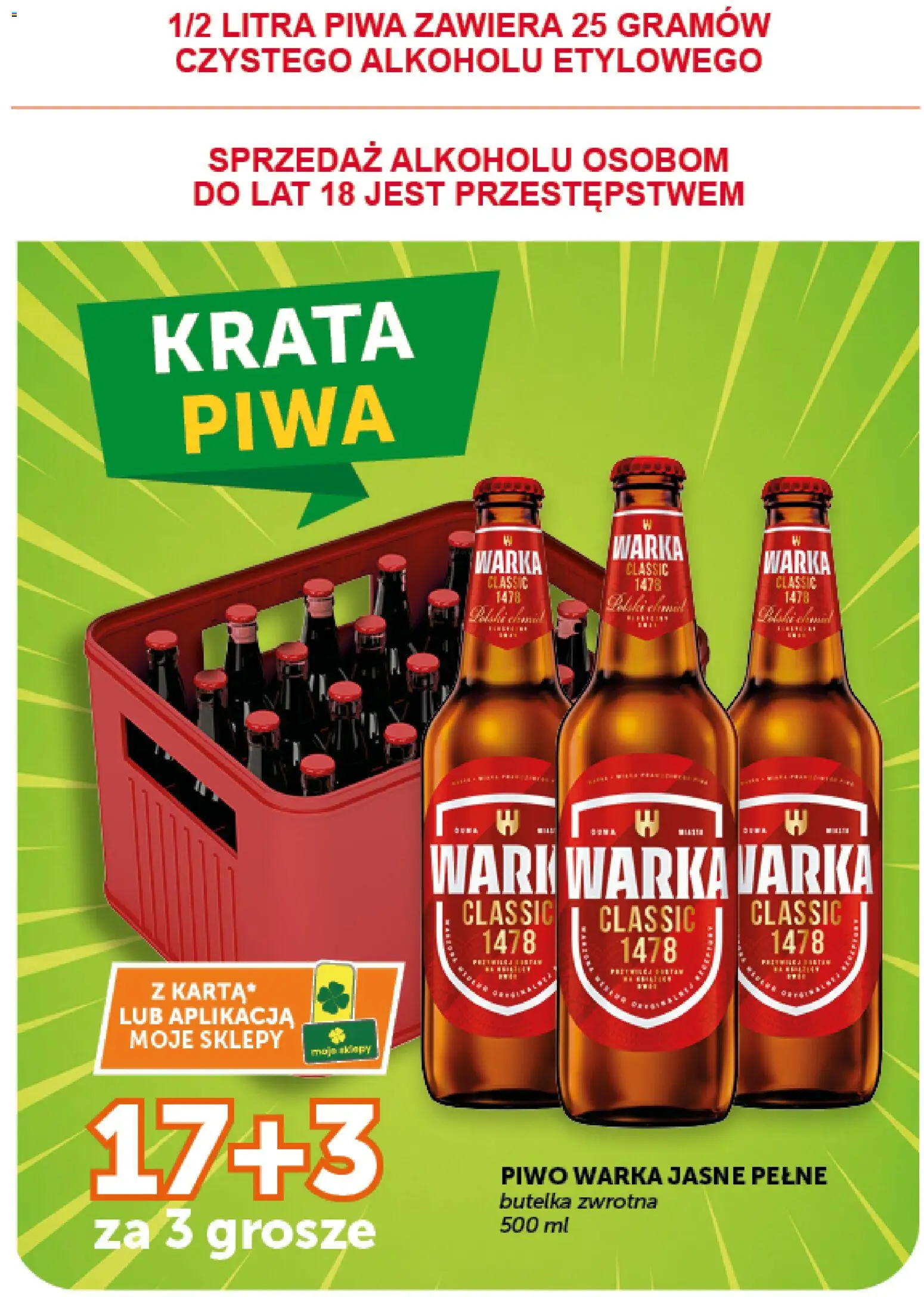 ABC gazetka od 23.07.2026 | Strona: 20 | Produkty: Warka, Piwo Warka, Piwo