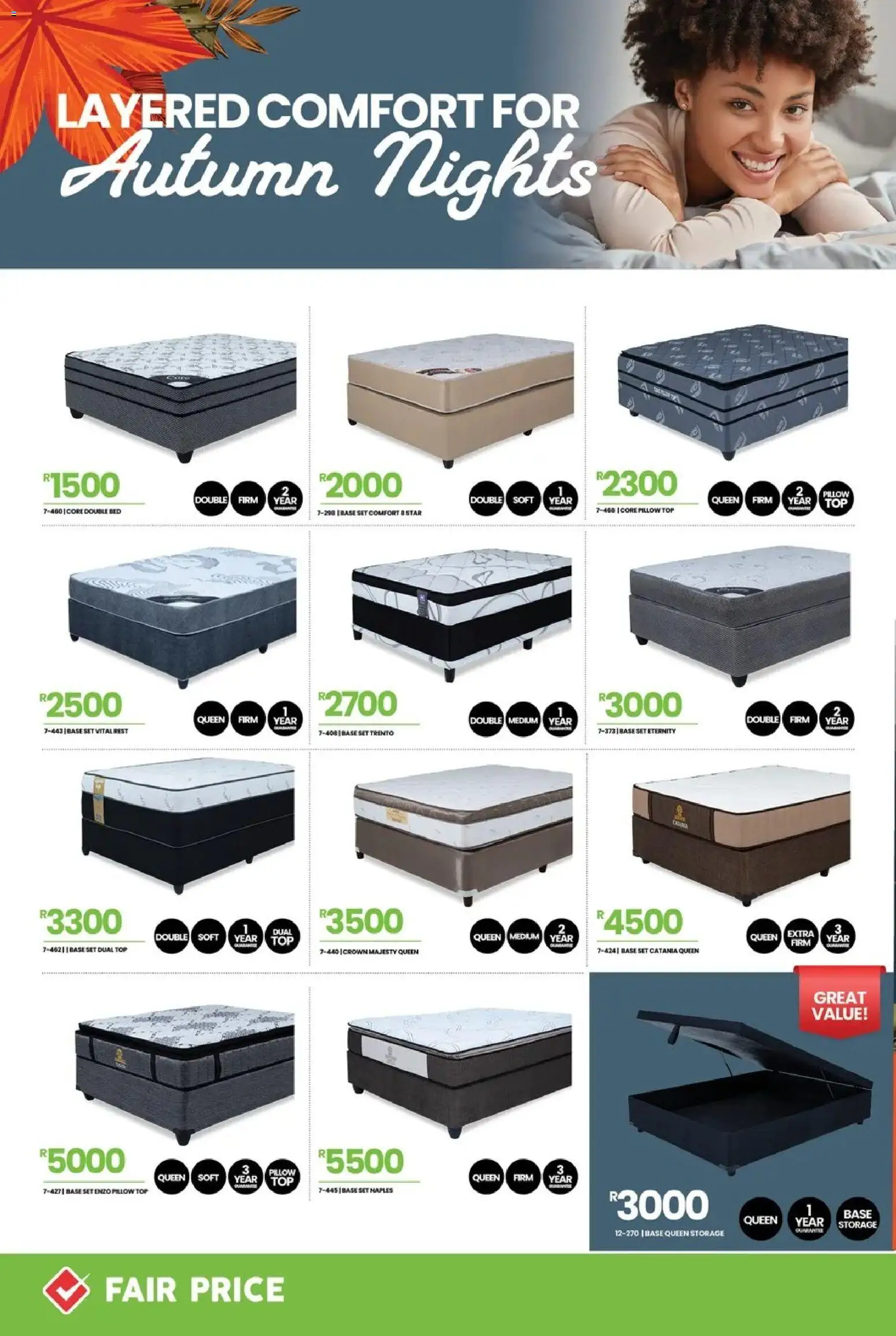 New Fair Price catalogue – valid from 01/03/2026 | Page: 20 | Products: Double bed, Bed, Pillow