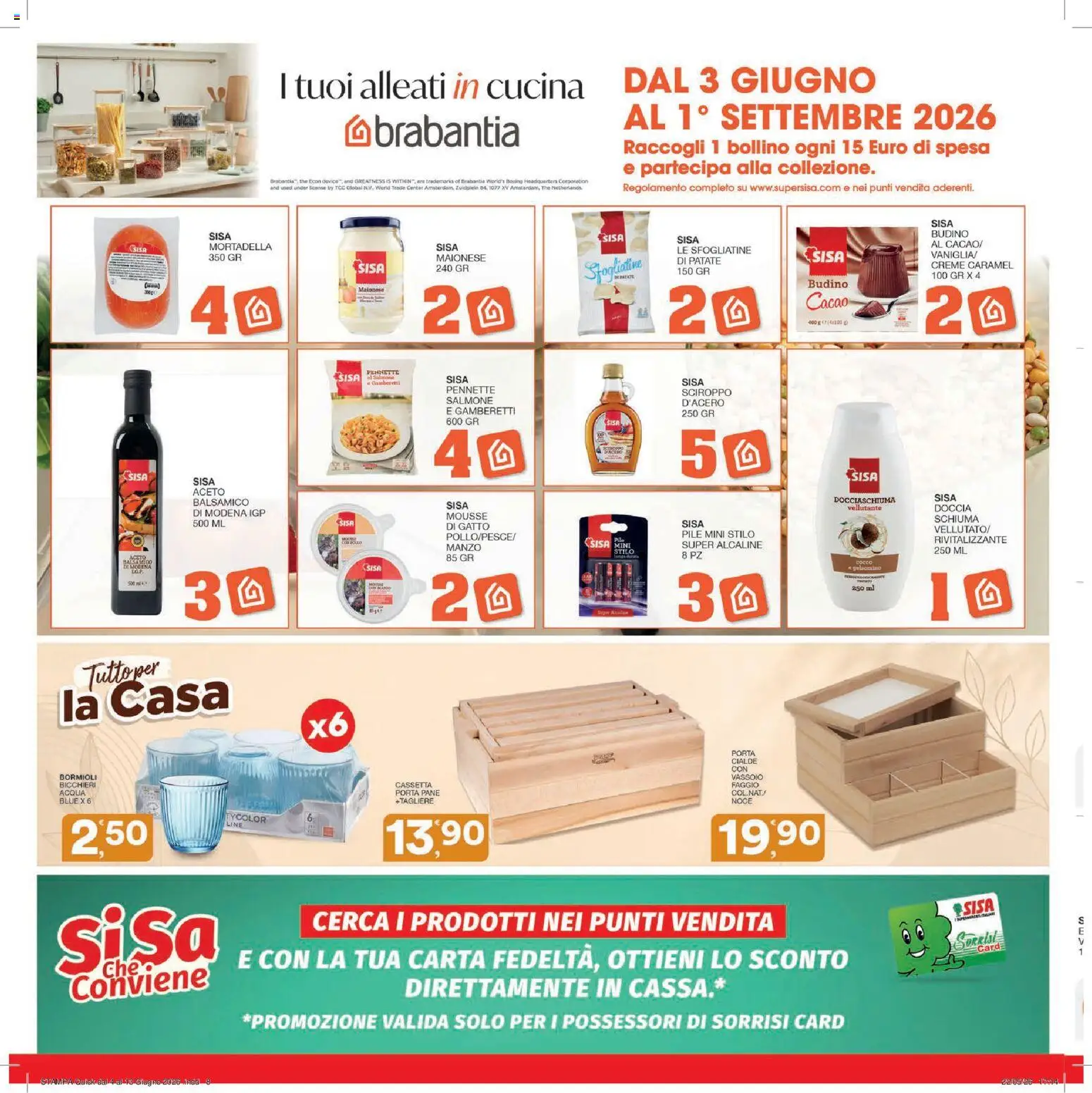 Volantino SISA del 04.06.2026 | Pagina: 8 | Prodotti: Manzo, Patate, Tagliere, Pennette