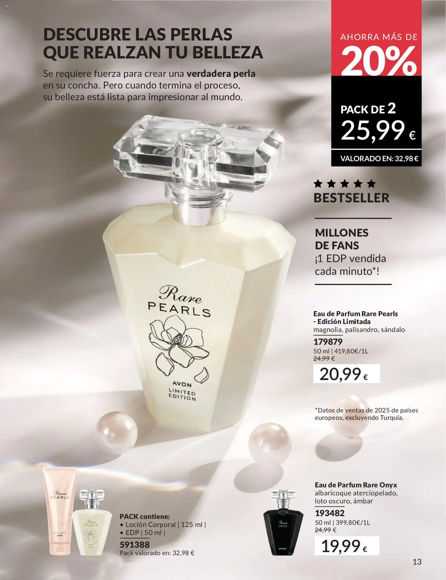 Catálogo AVON campaña 6 │ válido desde el 01.06.2026 | Página: 13 | Productos: Perfume, Loción corporal, Αποφλοιωτής σκόρδου, Body