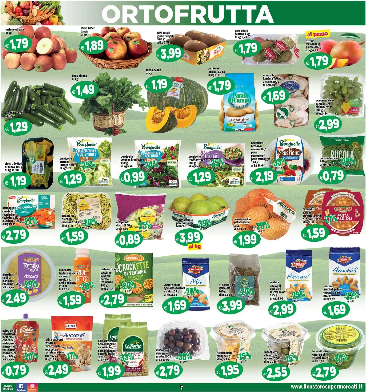 Volantino Il Castoro del 02/10/2026 | Pagina: 7 | Prodotti: Legumi, Mele, Anacardi, Cacao
