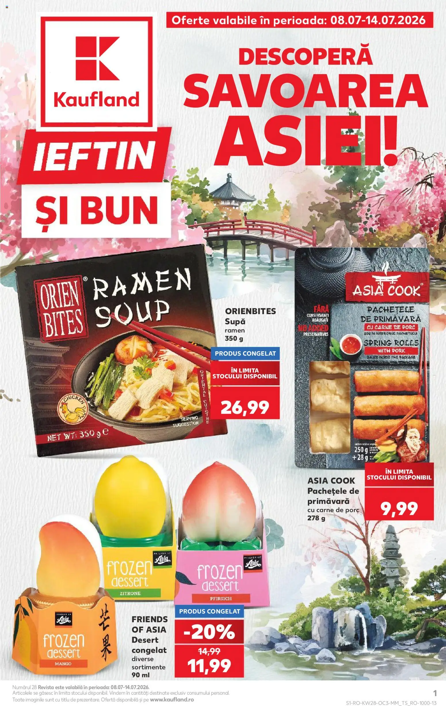 Noul catalog Kaufland – valabil de la 08.07.2026 | Pagină: 1 | Produse: Carne De Porc, Mango