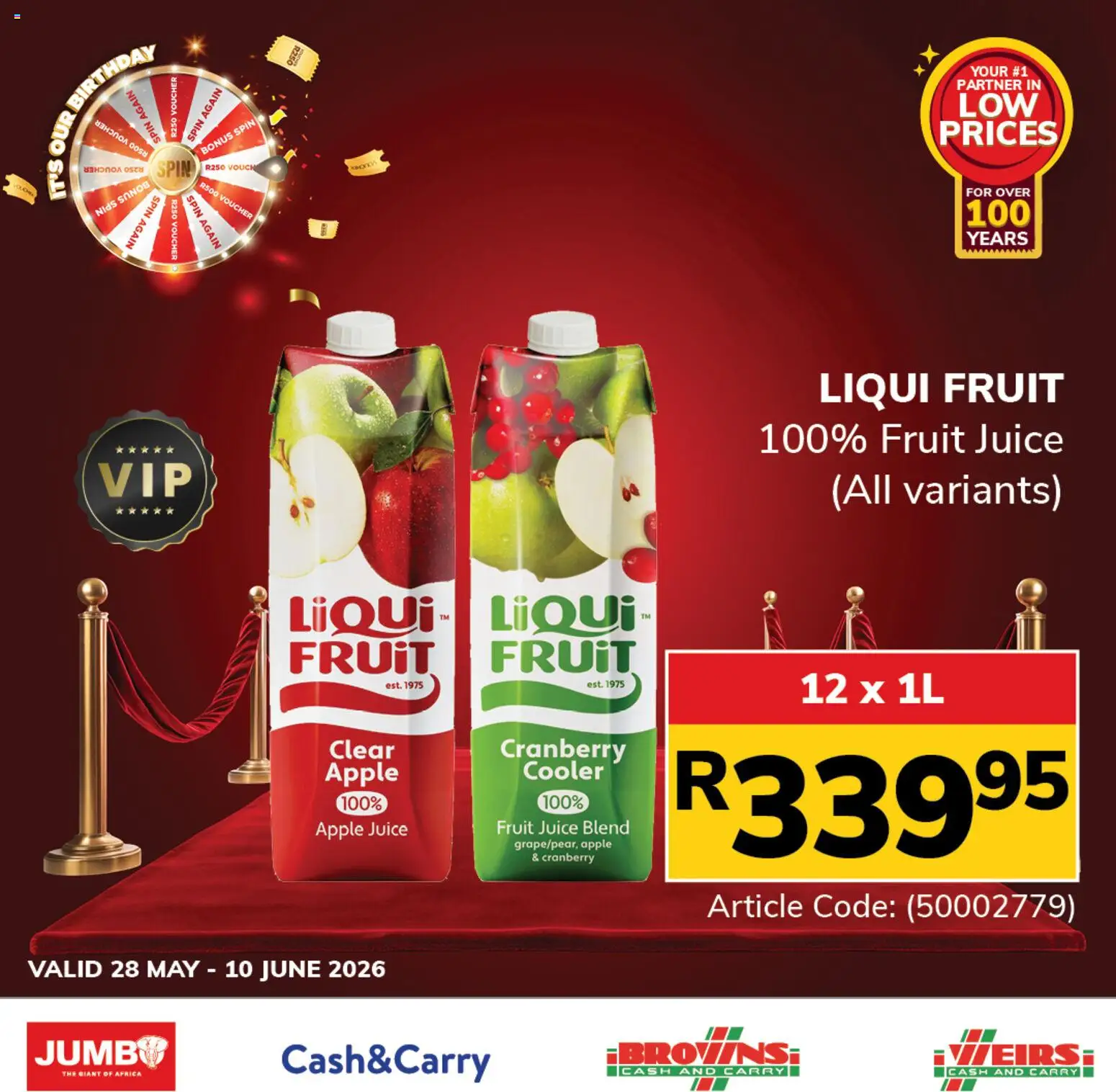 New Jumbo catalogue – valid from 28.05.2026 | Page: 3 | Products: Cooler, Juice, Fruit