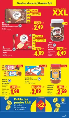 Vista previa SONDEY Galletas de chocolate, 2 variedades: chocolate con leche o chocolate negro. 165 g válido desde el 31/08/2026 | Página: 31 | Productos: Crema, Galletas, Chocolate con leche, Vainilla