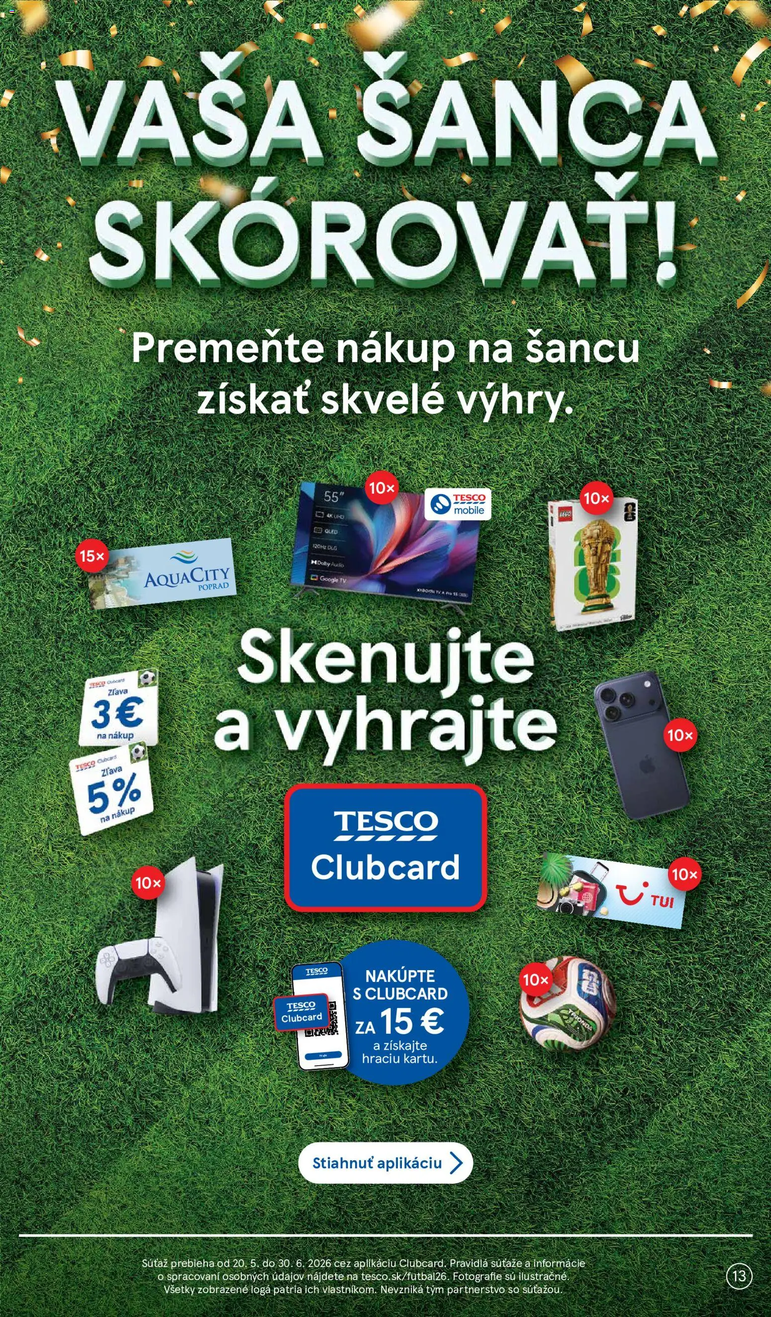 Nové Tesco akcie – leták je platný od 03.06.2026 | Strana: 13 | Produkty: Tv
