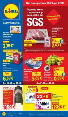 Преглед на Лидл брошура Истинска фиеста от вкусове - Офертите са валидни от 21.09.2026