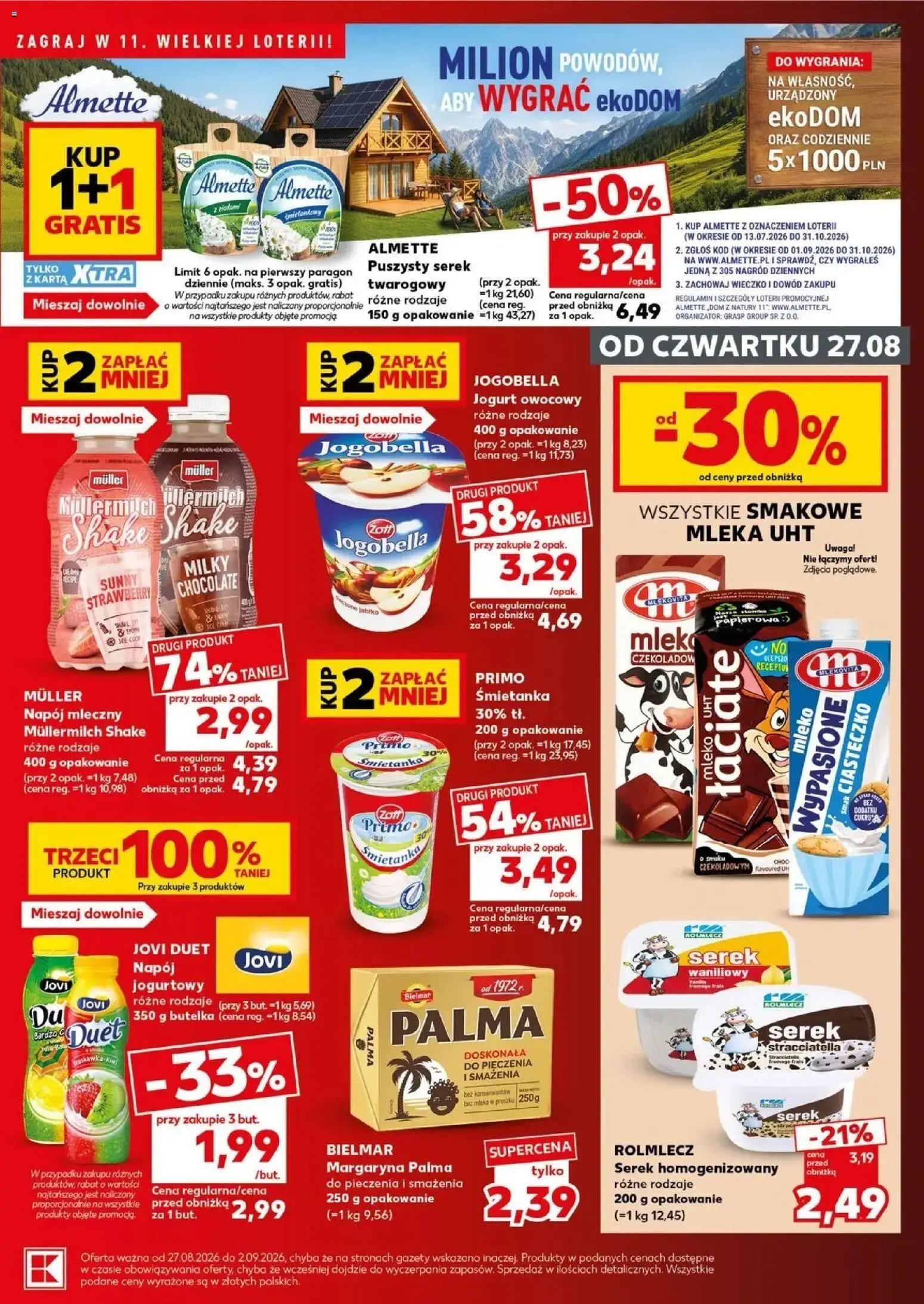Kaufland gazetka - Mocny start od 31.08.2026 - od jutra PDF | Strona: 25 | Produkty: Mleka, Jogurt owocowy, Napój mleczny, Mleko