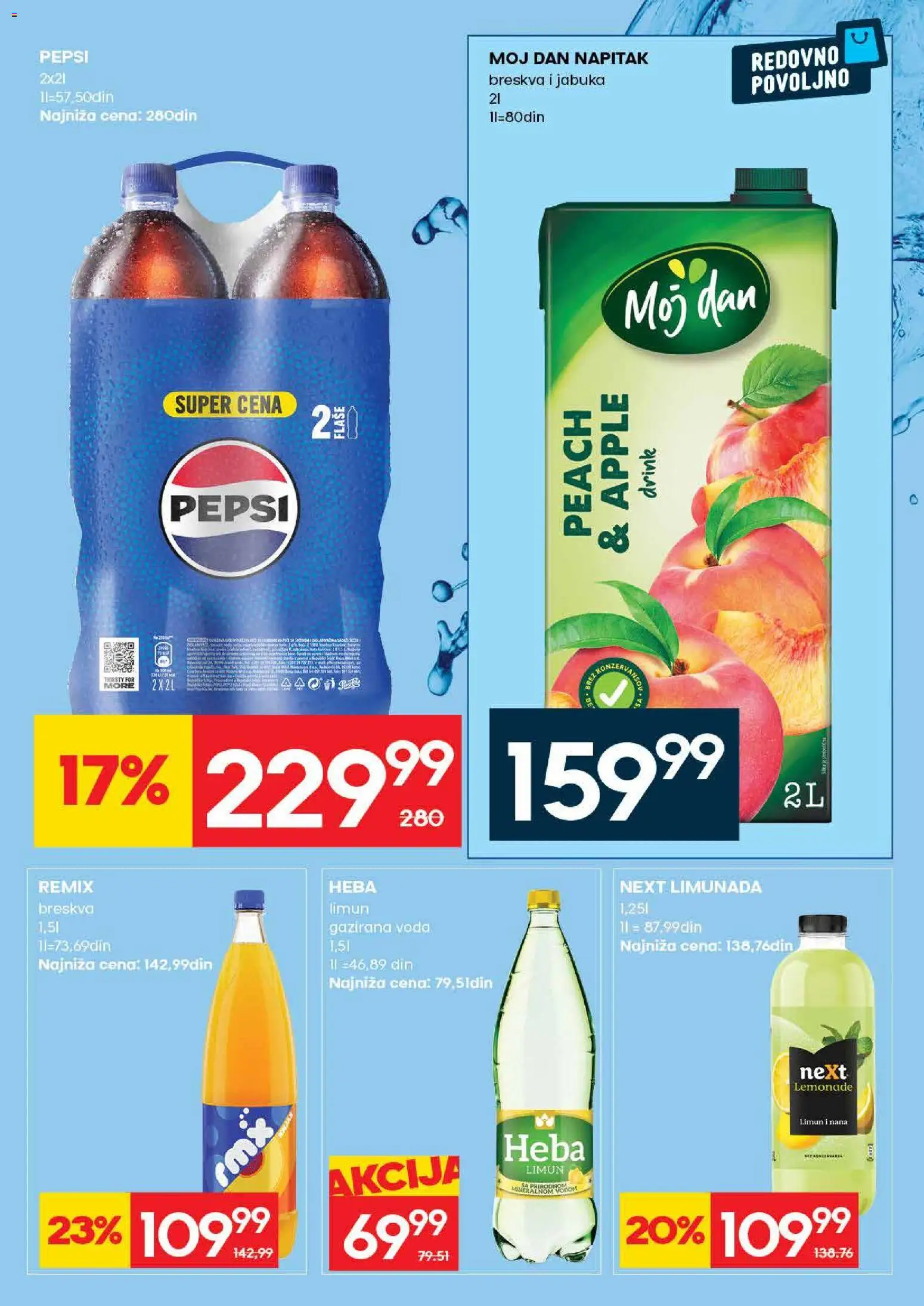 Roda katalog - važi od 04.06.2026 | Strana: 24 | Proizvode: Voda, Limun, Breskva, Pepsi