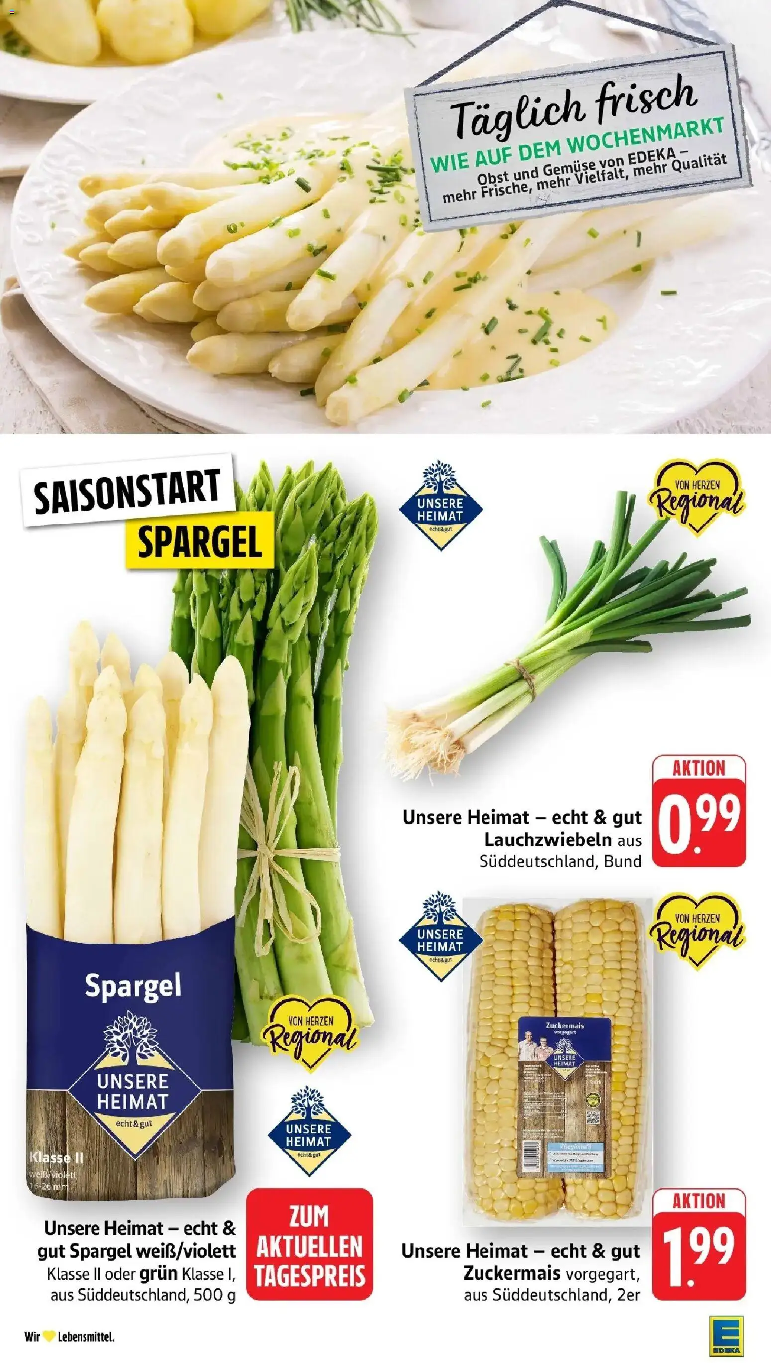 Edeka prospekt Großostheim	 – gültig ab 27.04.2026 | Seite: 8 | Produkte: Spargel, Gemüse, Obst