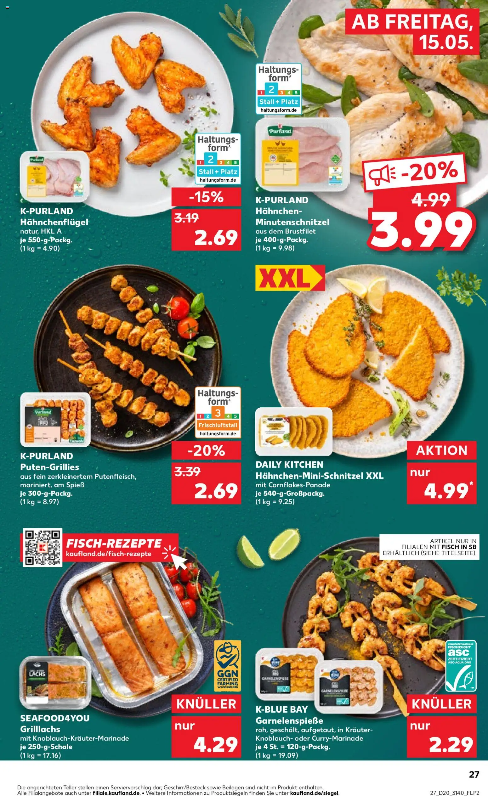 Kaufland Prospekt Leipzig	 – gültig ab 15.05.2026 | Seite: 27 | Produkte: Hahnchen, Schnitzel, Fisch, Knoblauch