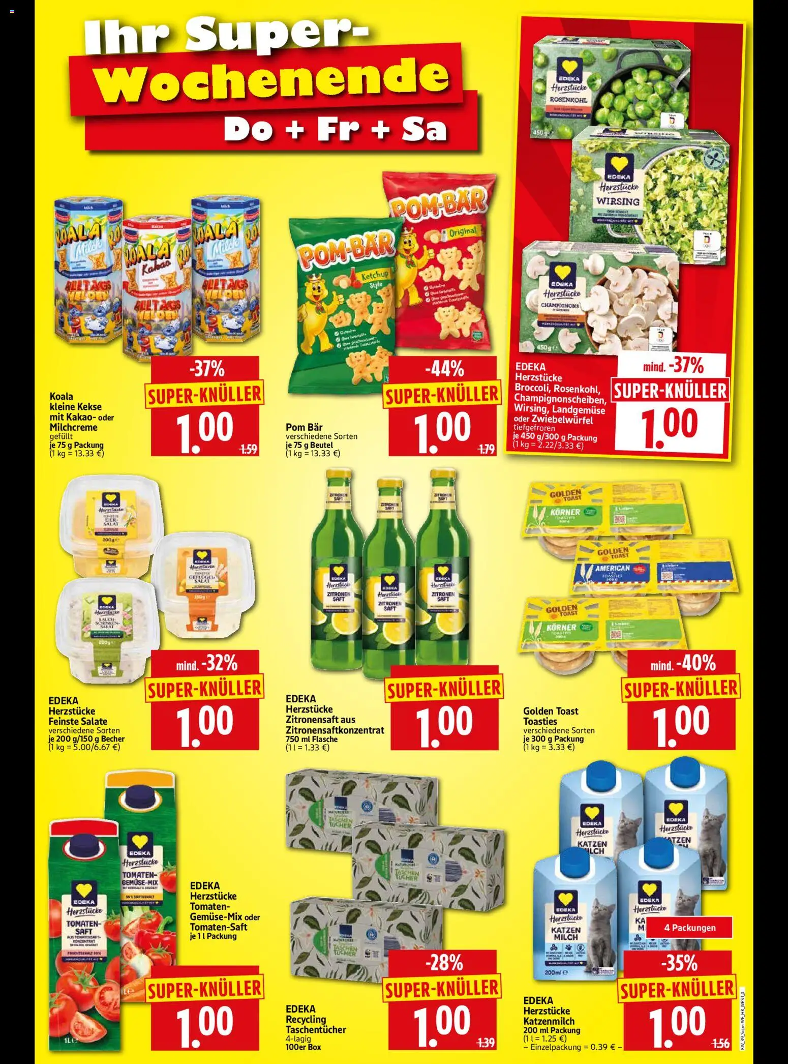 HERKULES Sonderbeilage – gültig ab 24.09.2026 | Seite: 4 | Produkte: Tomaten, Saft, Ketchup, Kekse