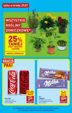Pogląd oferty "Aldi gazetka" - ważna od 27.07.2026 | Strona: 23 | Produkty: Milka, Rosliny, Czekolada
