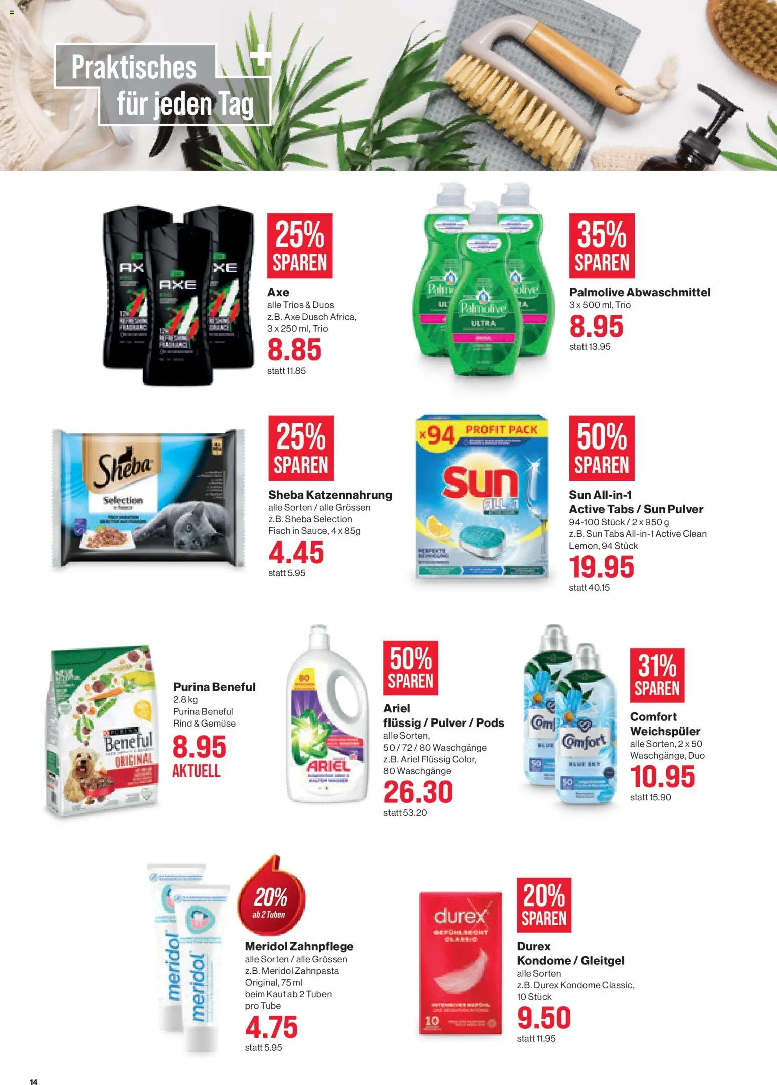 SPAR aktionen – gültig ab 18.06.2026 | Seite: 14 | Produkte: Pulver, Zahnpasta, Weichspüler, Gemüse