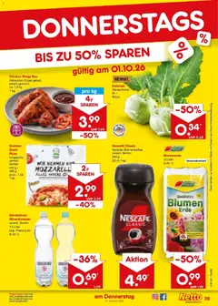Netto Marken-Discount Prospekt ab 28.09.2026 gültig | Seite: 61 | Produkte: Kohlrabi, Mineralwasser, Blumenerde, Gerolsteiner
