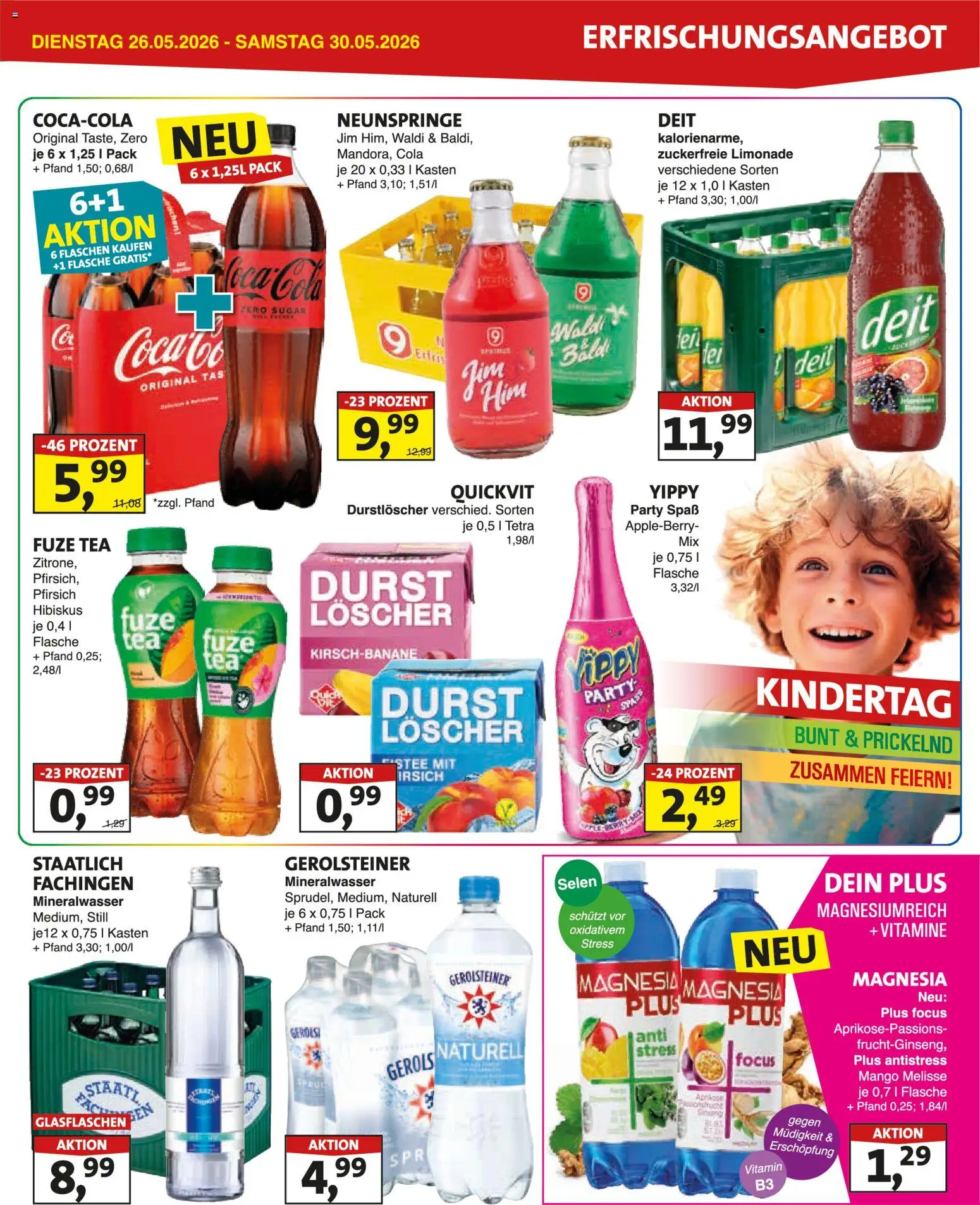 Lösch Depot Prospekt – gültig ab 26.05.2026 | Seite: 3 | Produkte: Durstloscher, Fuze tea, Cola, Pfirsich