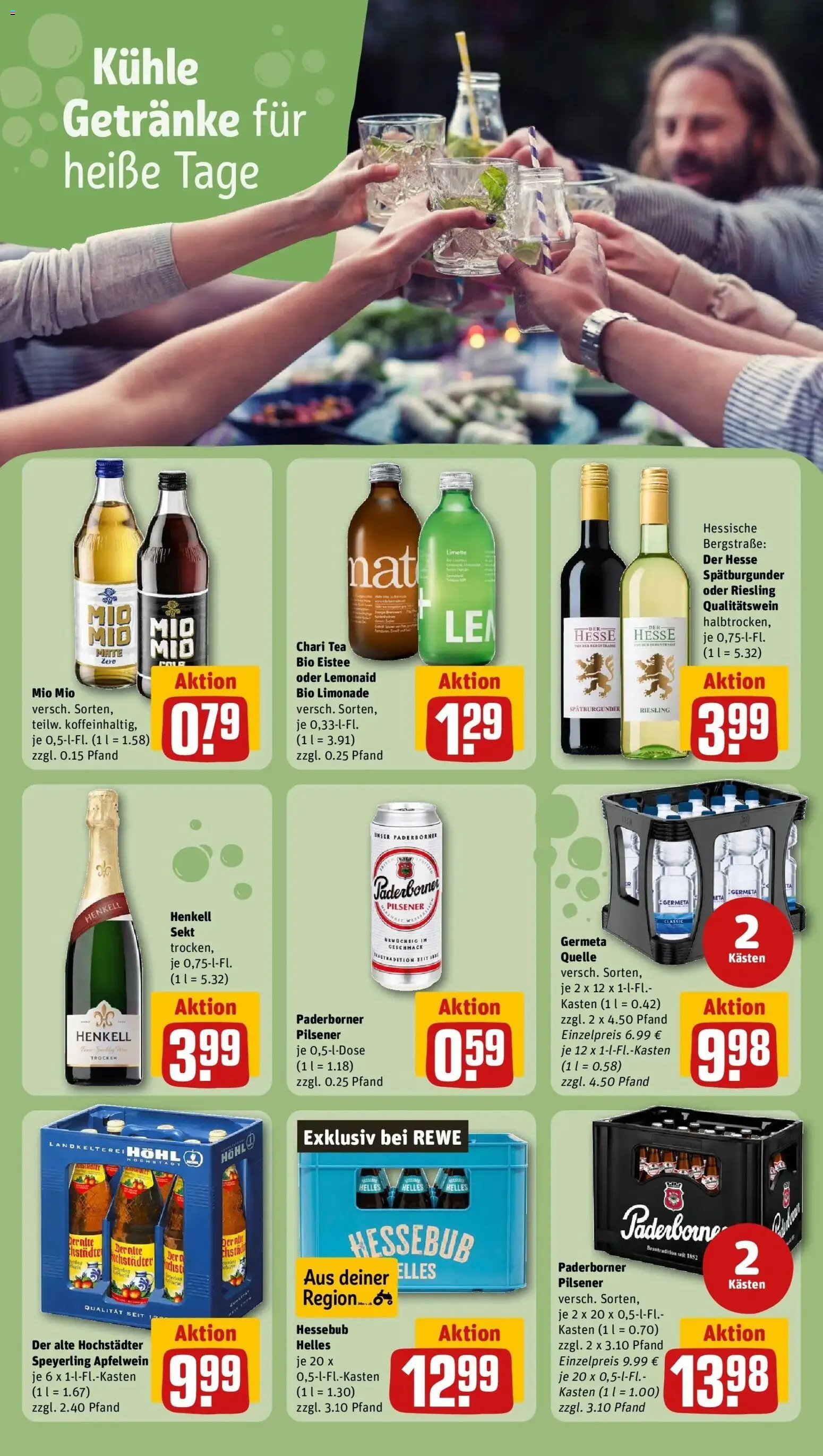 REWE Prospekt ab 17.08.2026 zum Blättern » Angebote | Seite: 21 | Produkte: Sekt, Limonade, Limette