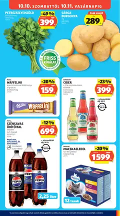 Aldi akciós újság - amely érvényes a következő dátumtól: 2026.10.08. | Oldal: 31 | Termékek: Üdítőital, Pepsi, Prevital, Petrezselyemzöld