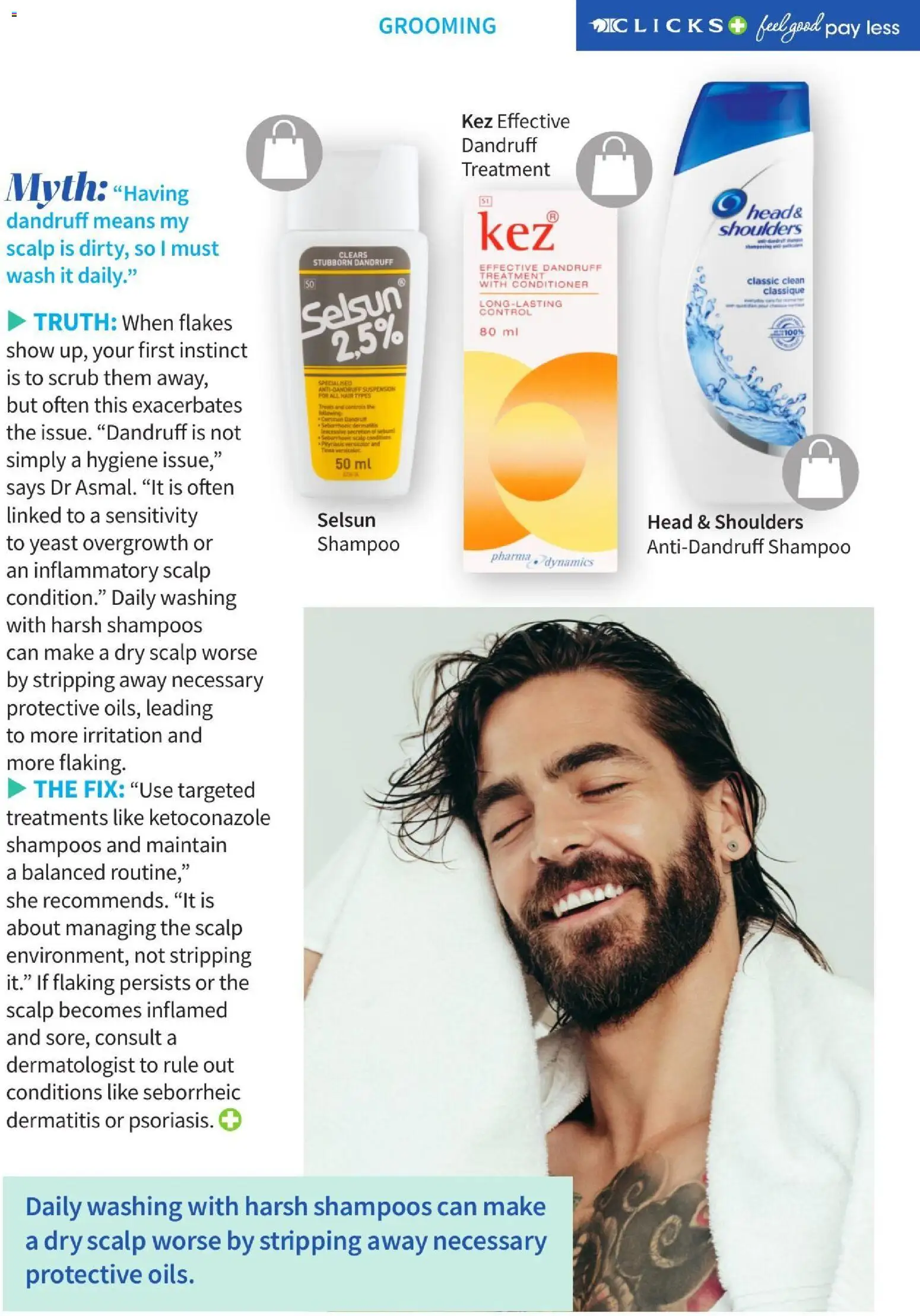 New Clicks catalogue – valid from 01/08/2026 | Page: 51 | Products: Shampoo, Conditioner, Flakes, Scrub