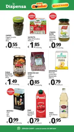 Anteprima del volantino Primo Prezzo volantino valido a partire dal 17/09/2026 | Pagina: 5 | Prodotti: Panna, Funghi, Passata di pomodoro, Aceto