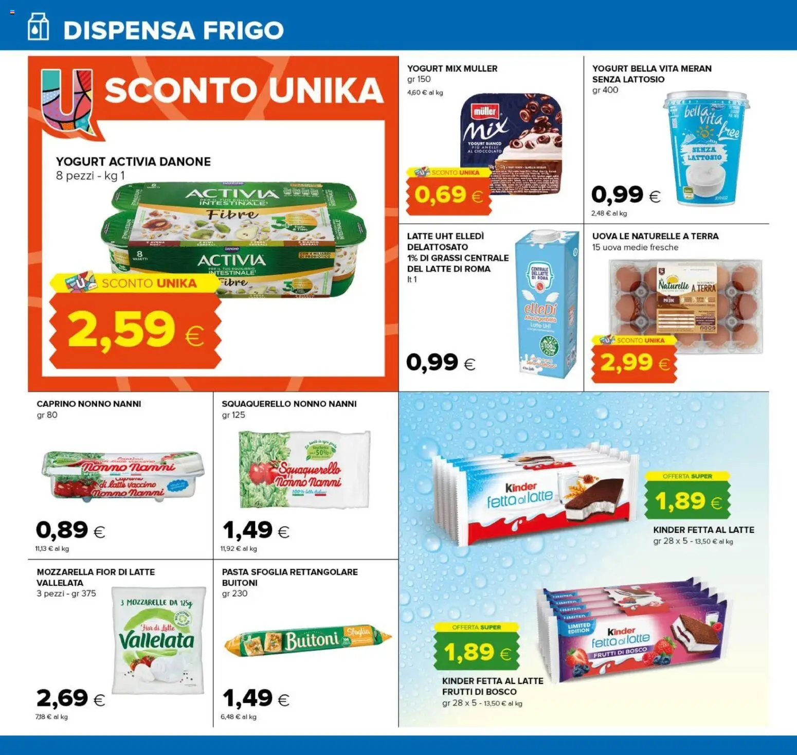 Volantino Oasi del 22/10/2026 | Pagina: 14 | Prodotti: Frutti di bosco, Yogurt, Latte, Pasta