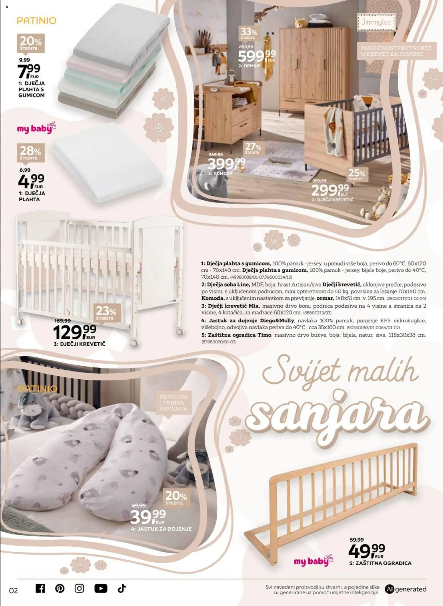 Lesnina katalog | vrijedi od 10.09.2026 | Stranica: 2 | Proizvodi: Krevet, Ormar, Komoda, Plahta