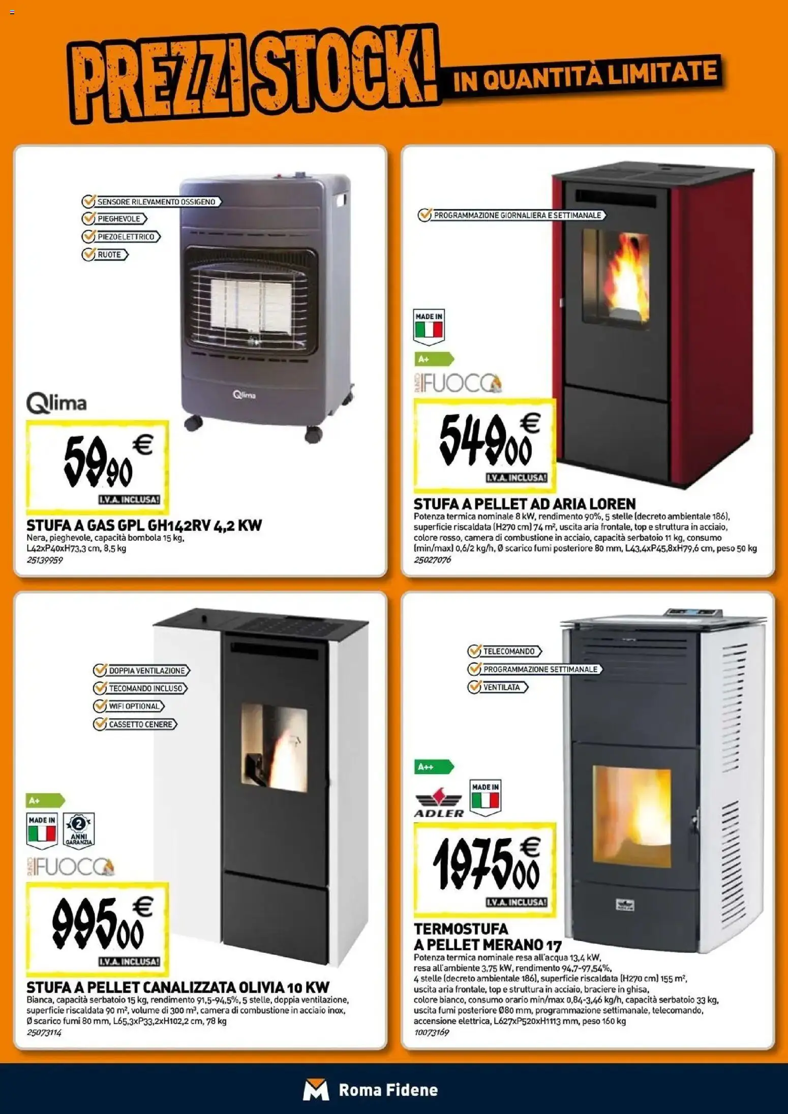 Nuovo TECNOMAT catalogo Roma dal 24/09/2026 > offerte anteprima 🛍️ | Pagina: 8 | Prodotti: Telecomando, Stufa a pellet, Top, Stufa a gas