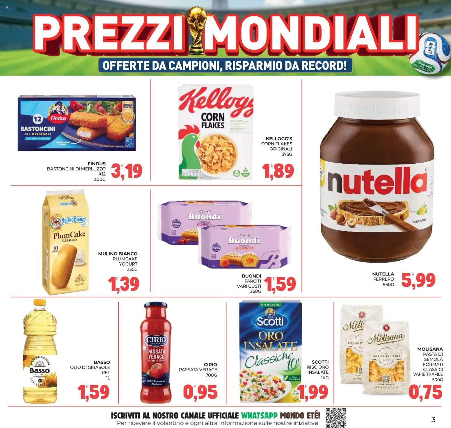 Volantino Eté del 12.06.2026 | Pagina: 3 | Prodotti: Yogurt, Merluzzo, Pasta, Plumcake