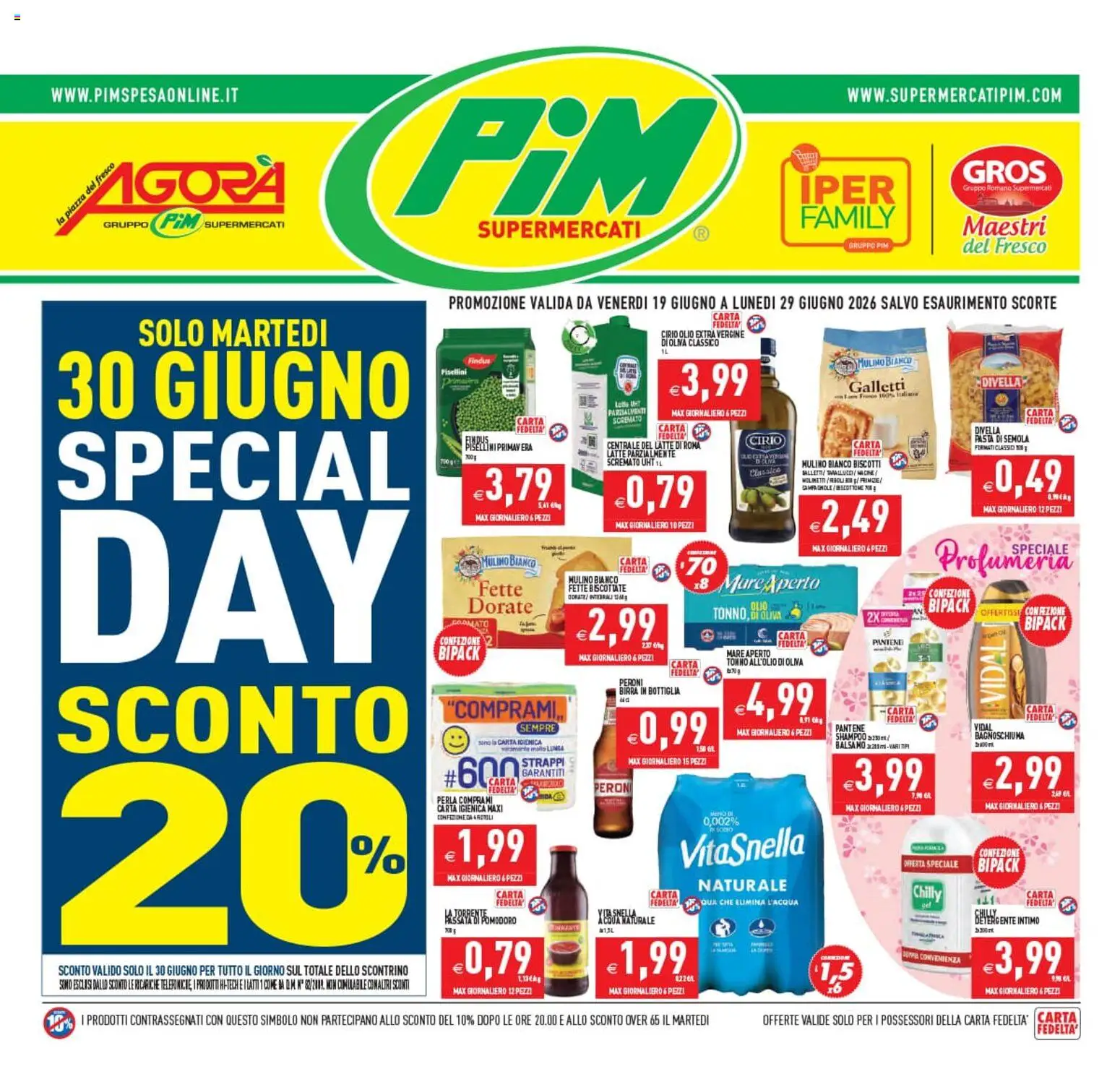 Volantino PIM Supermercati del 19.06.2026 | Pagina: 1