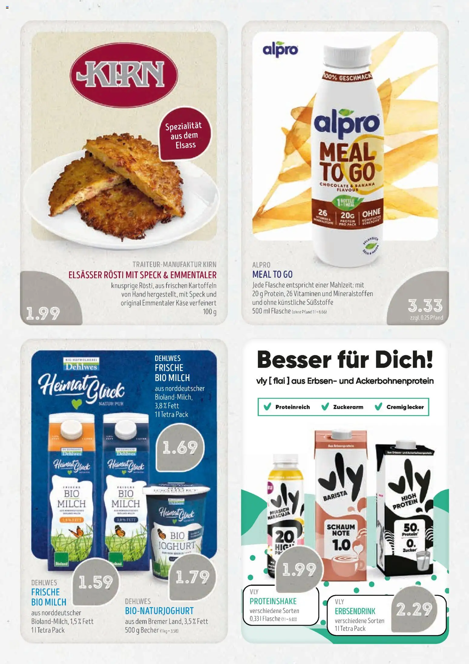 Edeka Struve Prospekt – gültig ab 06.07.2026 | Seite: 13 | Produkte: Milch, Käse, Alpro, Erbsen
