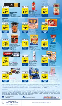 Náhled letáku Tesco leták - Supermarket od 23.09.2026 | Strana: 8 | Produkty: Deodorant, Rio mare, Kaše, Nudle