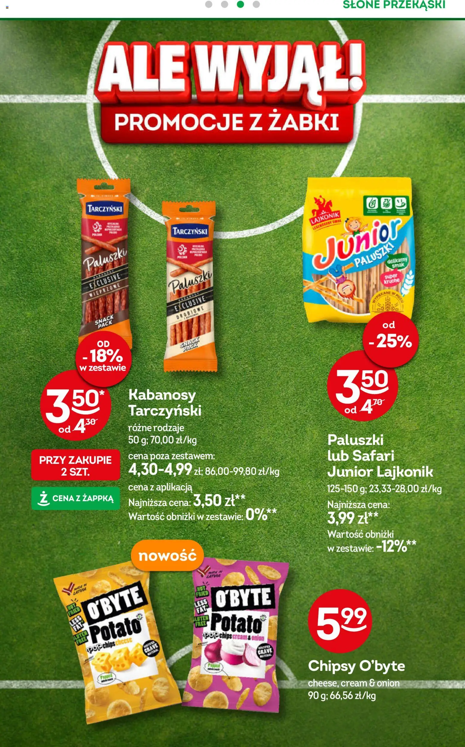 Żabka gazetka od 01.07.2026 | Strona: 22 | Produkty: Chipsy, Kabanosy, Paluszki