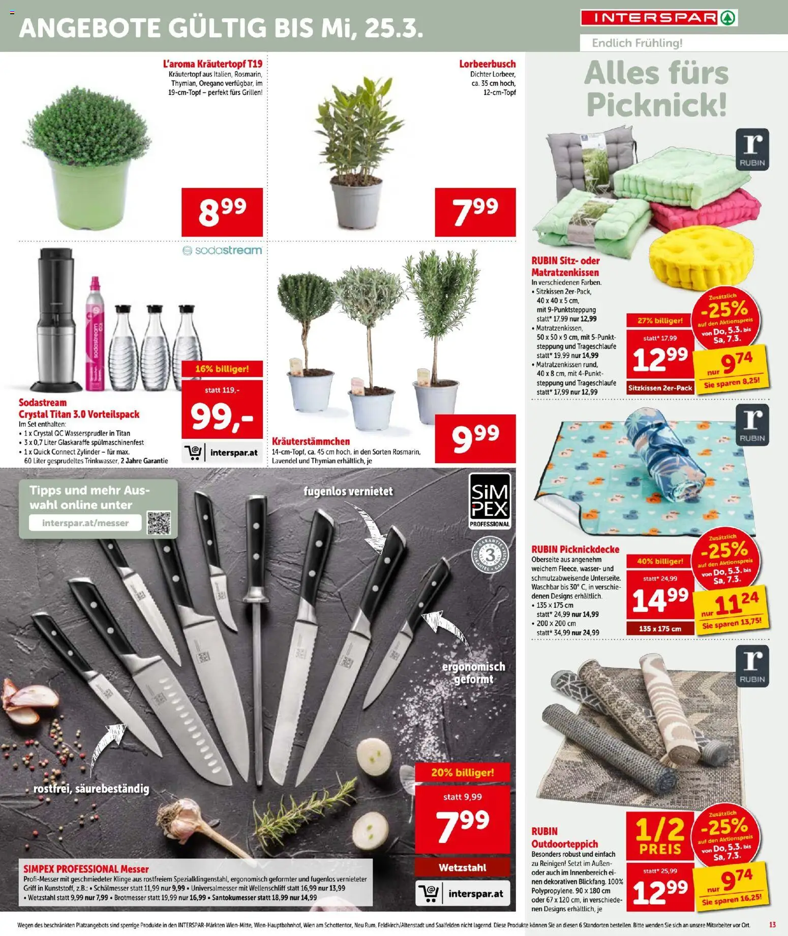 Interspar - Flugblatt gültig ab 05.03.2026 | Seite: 13 | Produkte: Wasser