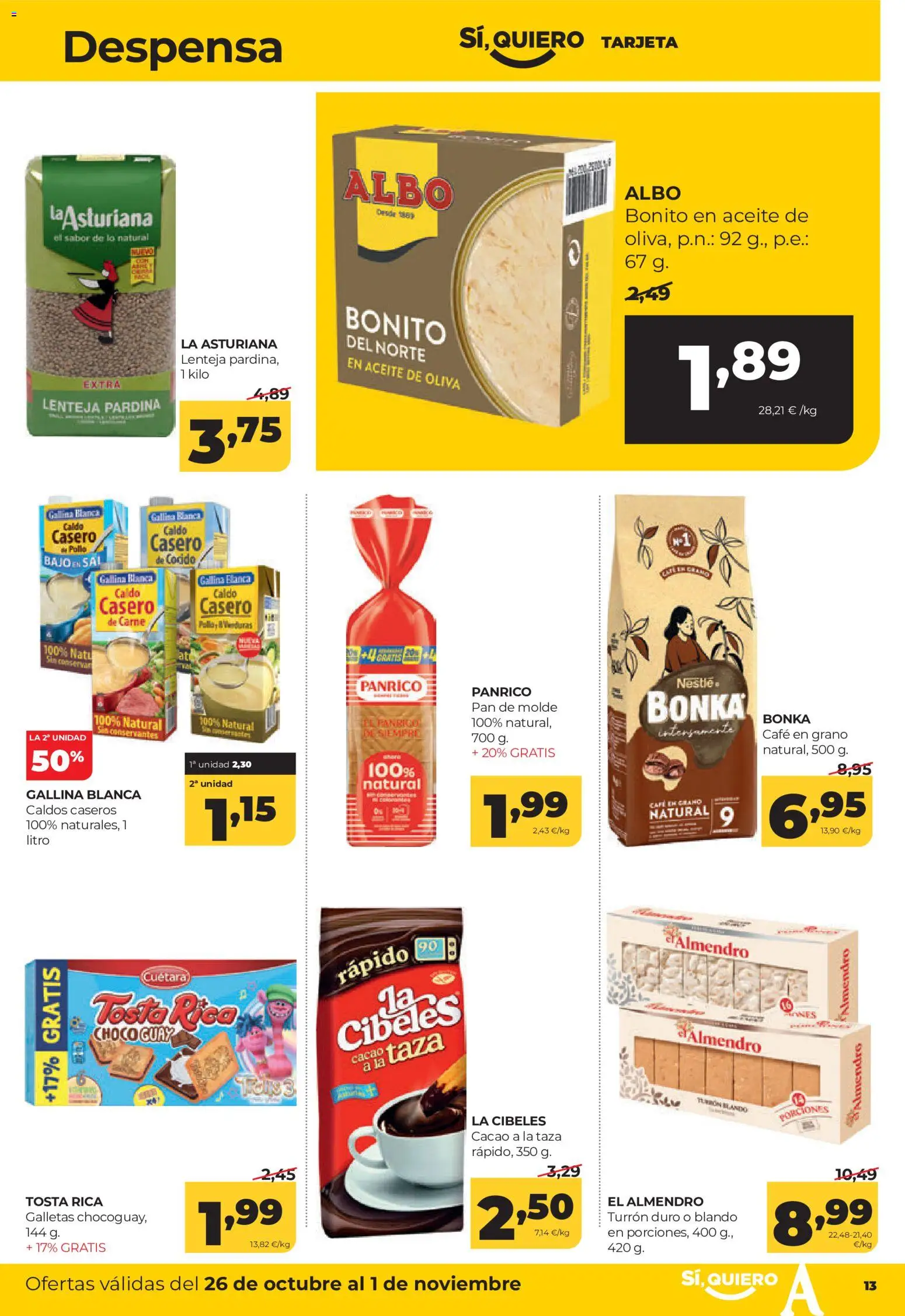 Folleto Alimerka - Página 13 - Ofertas válidas hasta el 1 de noviembre de 2026