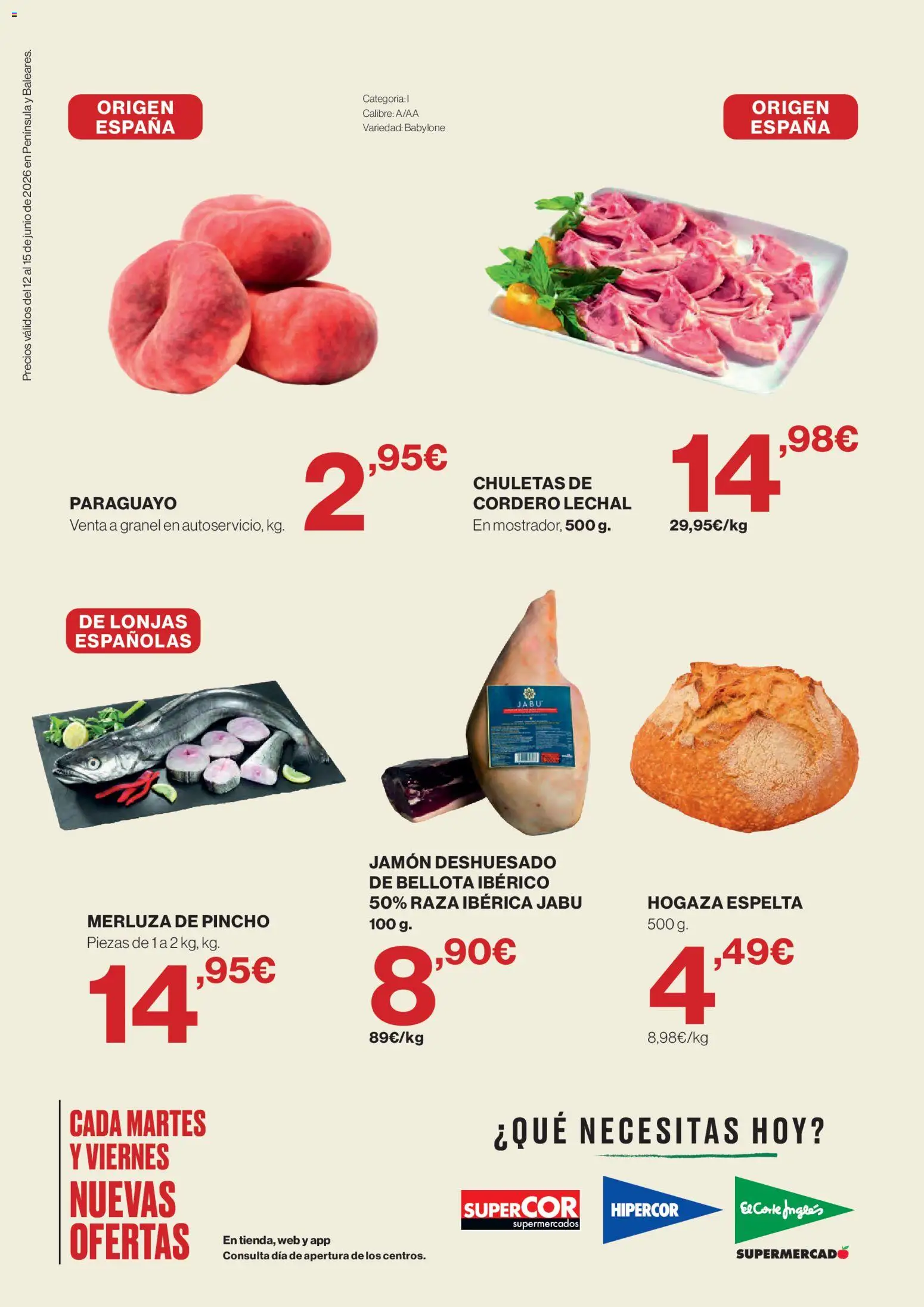 Supercor Península y Baleares │ válido desde el 12.06.2026 | Página: 2 | Productos: Jamón, Φίλτρο καφέ
