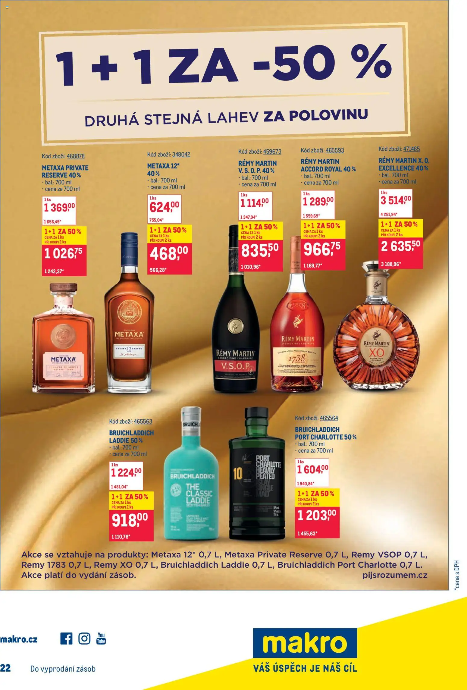 Makro leták - Gastronomie od 07.10.2026 | Strana: 25 | Produkty: Remy Martin, Metaxa, Champagne, Láhev