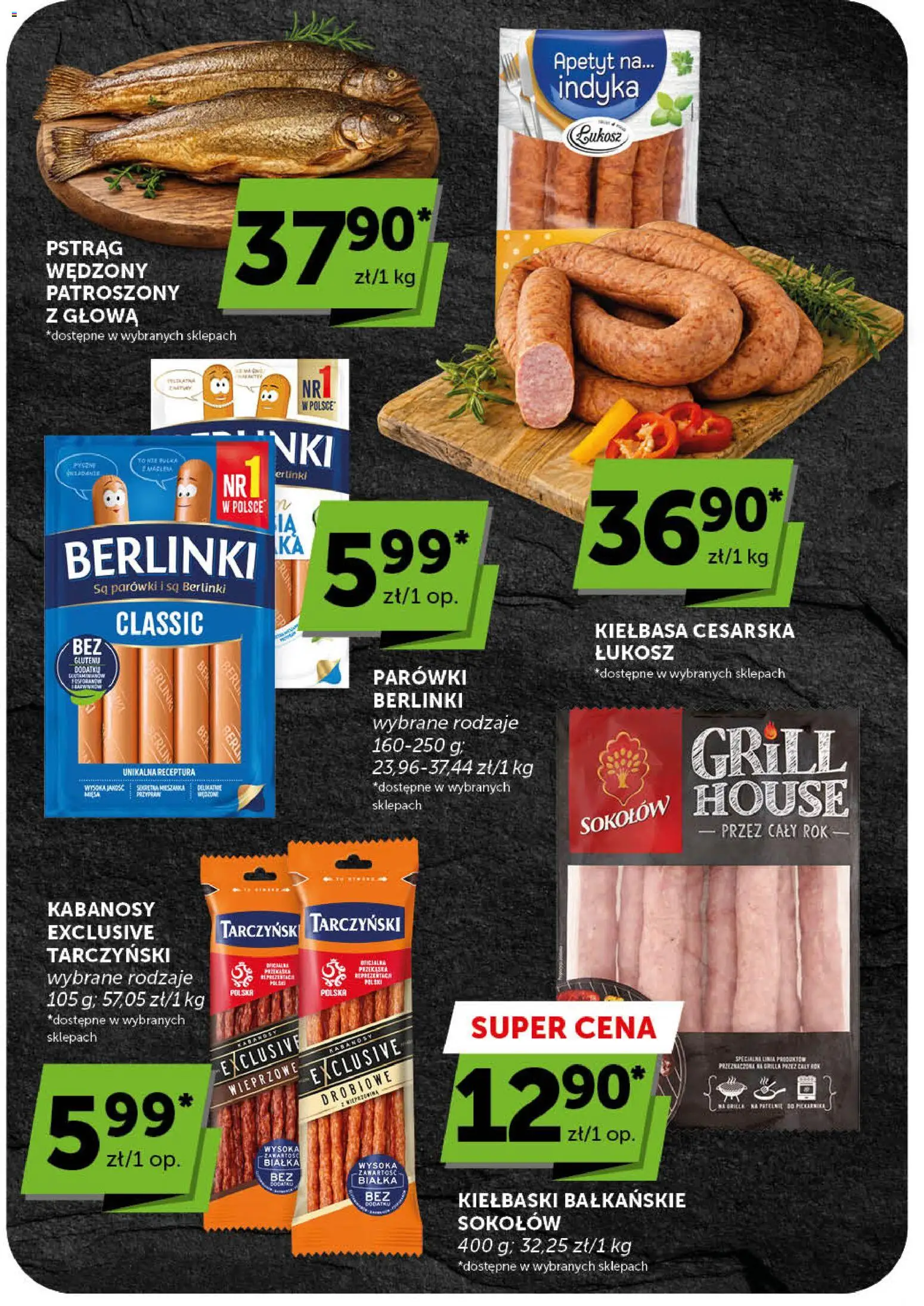 Groszek gazetka od 25.06.2026 | Strona: 24 | Produkty: Grill, Parówki, Kiełbaski, Pstrąg