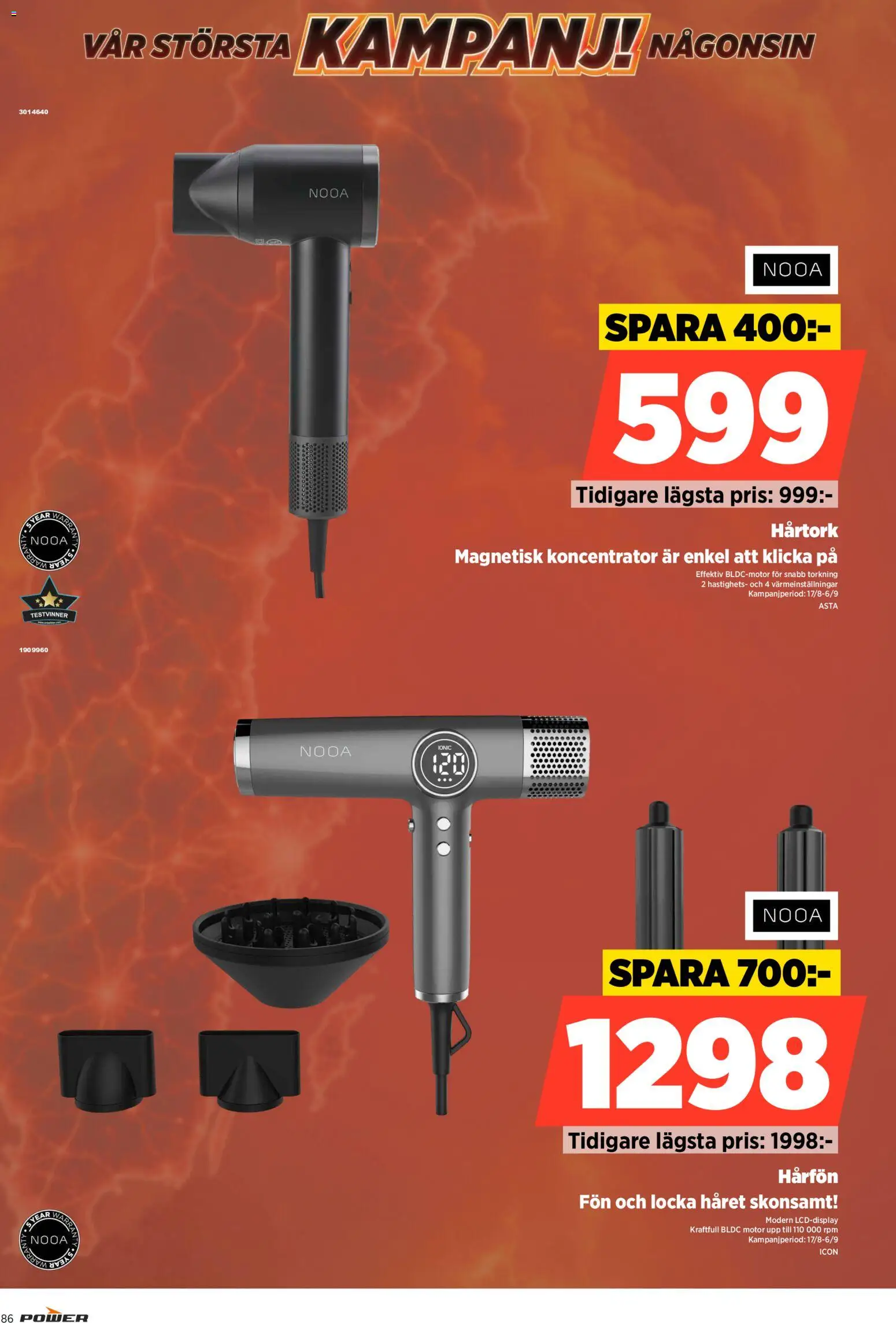Power reklamblad aktuell från 31/08/2026 | Sida: 86 | Produkter: Hårtork
