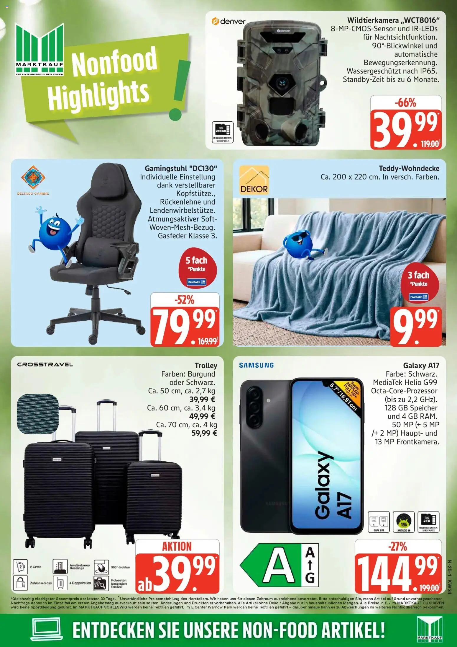 Edeka Prospekt Rostock (ab 17.08.2026) » Angebote Online | Seite: 25 | Produkte: Samsung, Gamingstuhl