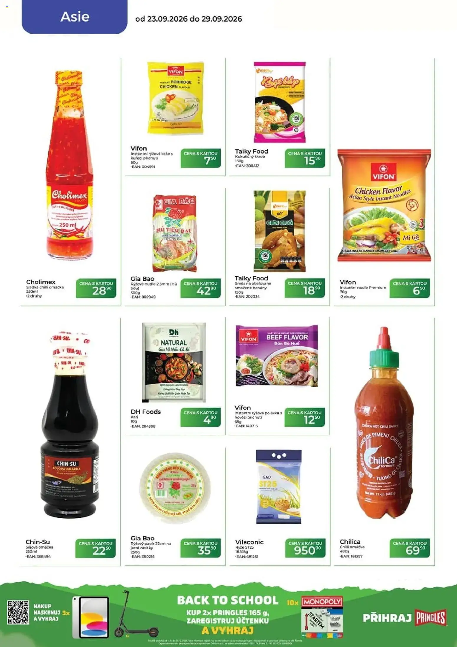 Tamda Foods leták od 23.09.2026 | Strana: 46 | Produkty: Pringles, Sójová omáčka, Rýžová kaše, Kaše