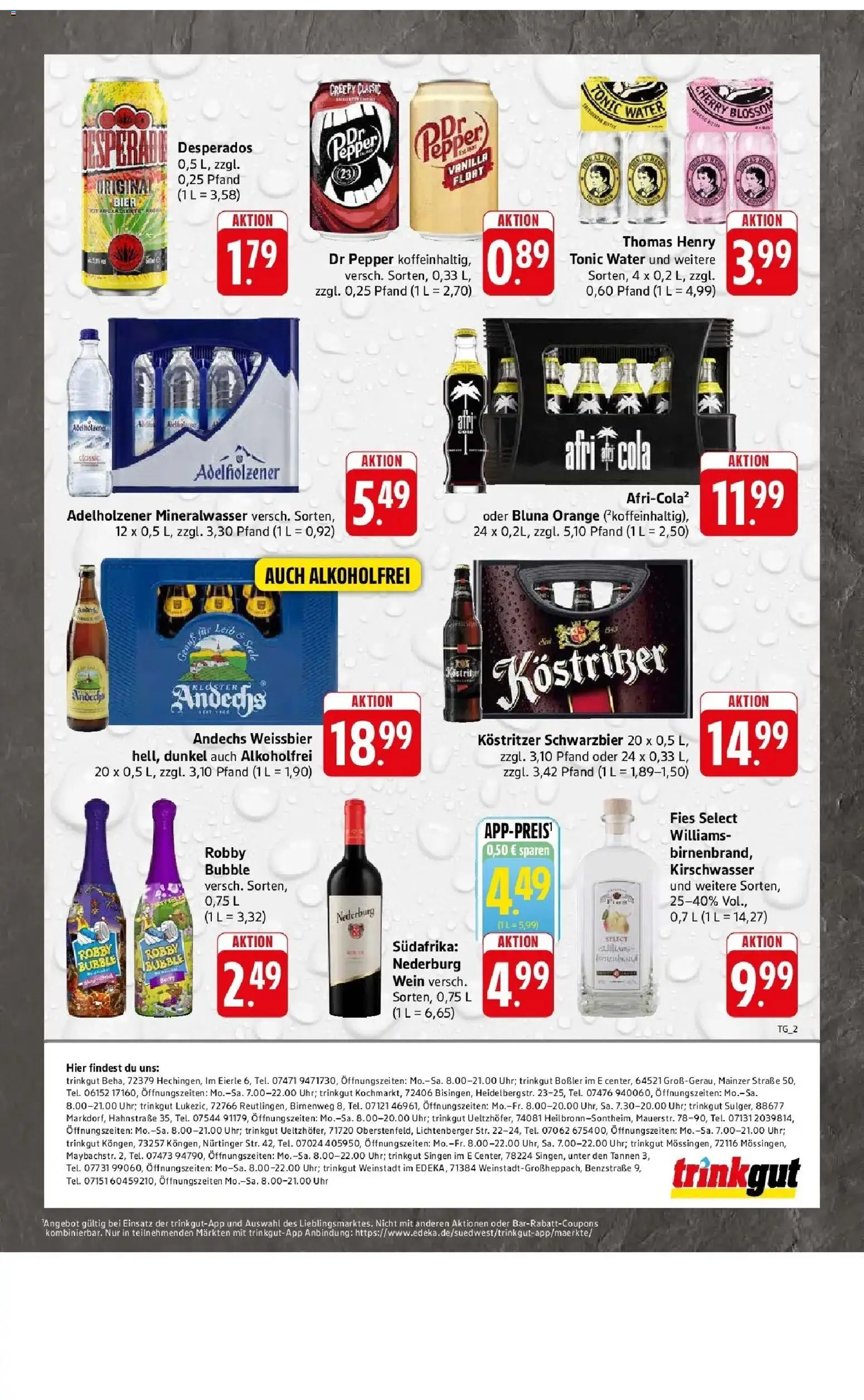 Edeka Prospekt Groß-Gerau (ab 26.10.2026) » Angebote Online | Seite: 63 | Produkte: Weißbier, Adelholzener, Mineralwasser, Uhr