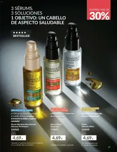Vista previa Sérum Absolute Nourishment Advance Techniques, el 93% de las mujeres coincide: el cabello dañado recupera al instante su brillo y aspecto saludable* válido desde el 01.05.2026 | Página: 27 | Productos: Sérum, Aceite, Aceite de argán