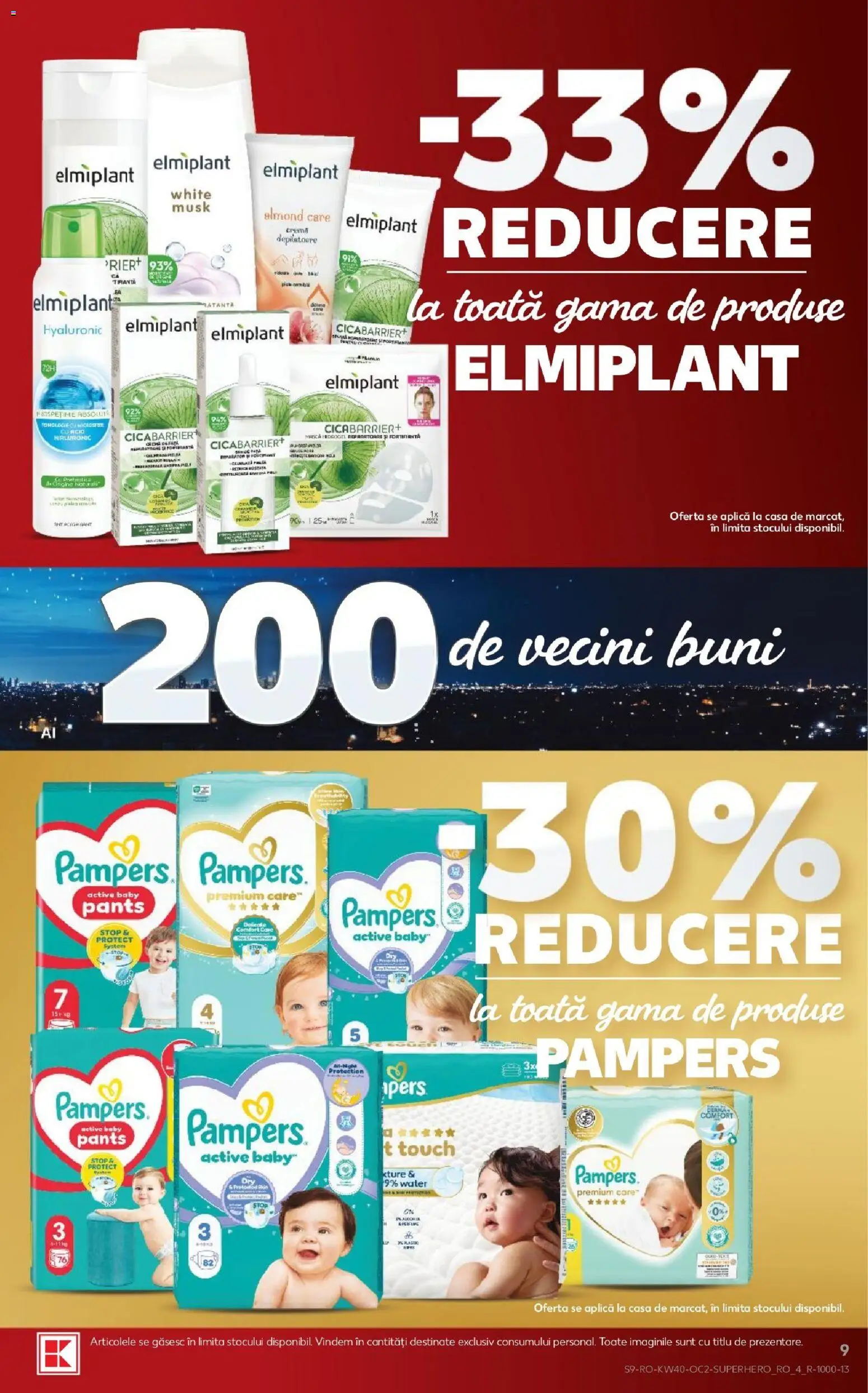 Noul catalog Kaufland – valabil de la 30.09.2026 | Pagină: 9 | Produse: Baby, Premium, Pampers, Active